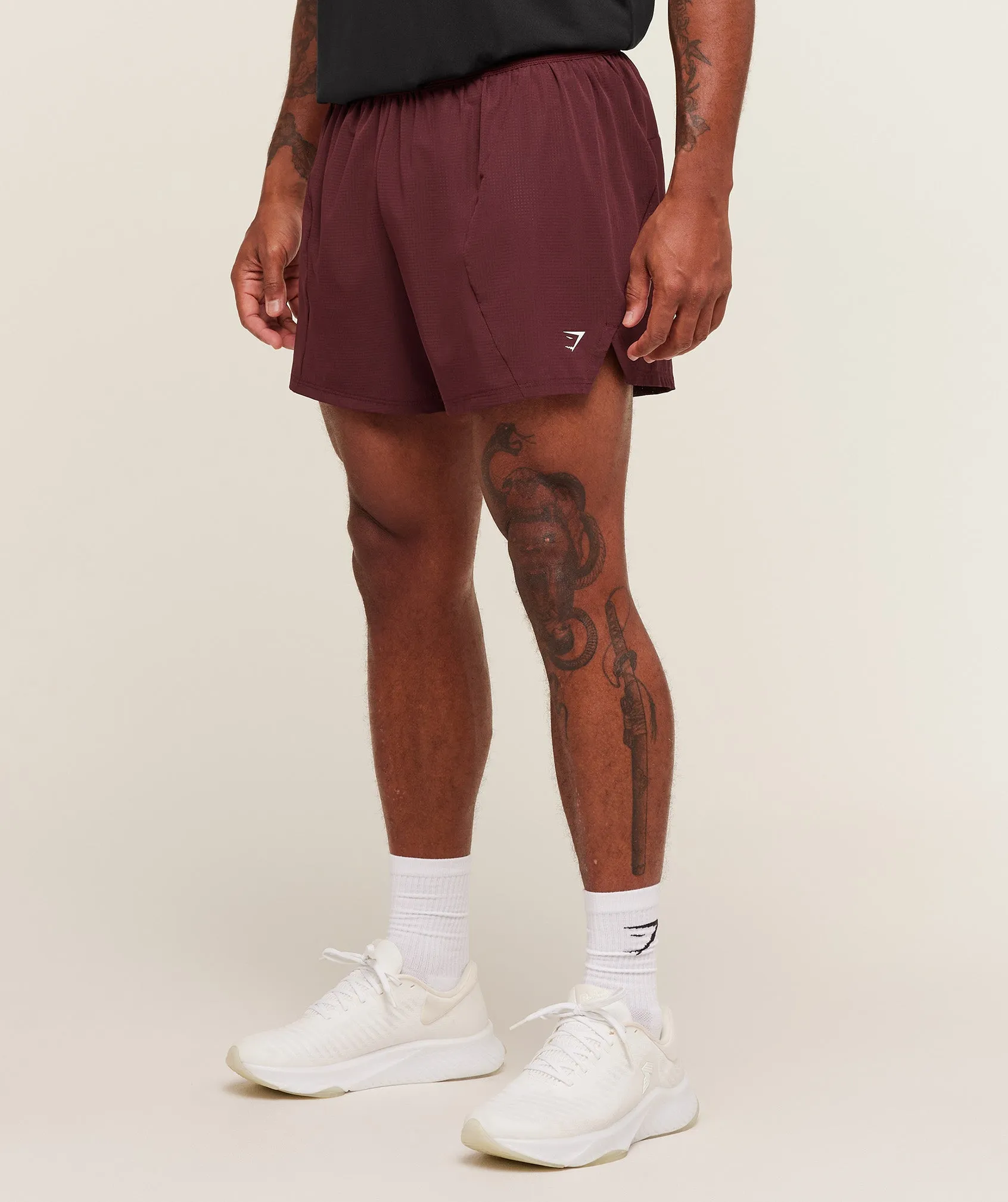 Gymshark Running 5" Shorts - Rich Maroon sold by Gymshark product image thumbnail 3