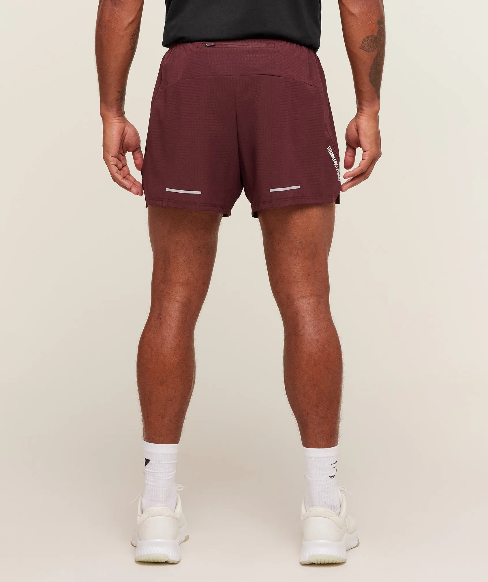 Gymshark Running 5" Shorts - Rich Maroon sold by Gymshark product image thumbnail 2