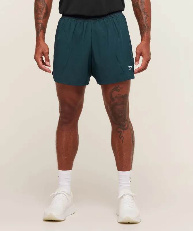Gymshark Running 5" Shorts - Deep Petrol Blue sold by Gymshark