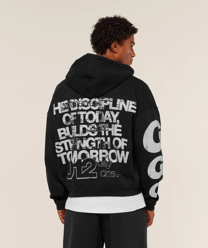 Gymshark Strength Of Tomorrow Zip Up Hoodie - Black sold by Gymshark
