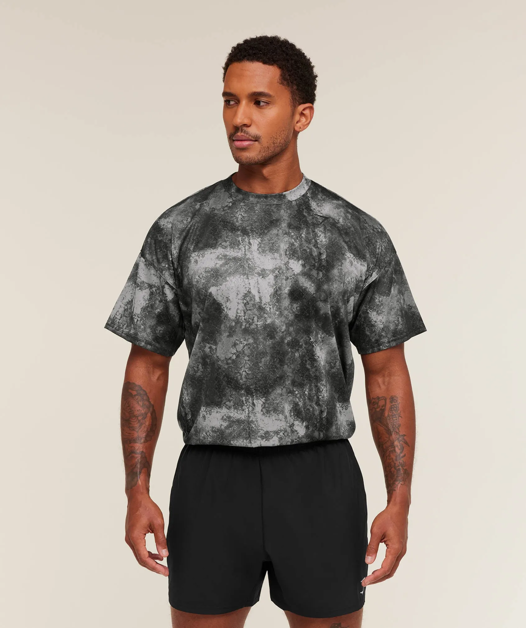 Gymshark Arrival Oversized T-Shirt - Smokey Grey sold by Gymshark