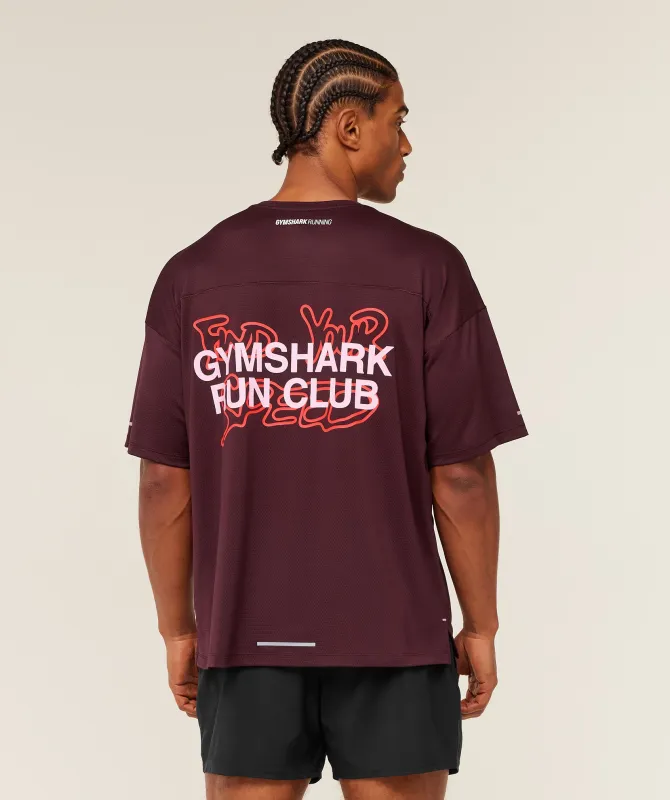 Gymshark Find Your Speed T-Shirt - Rich Maroon sold by Gymshark