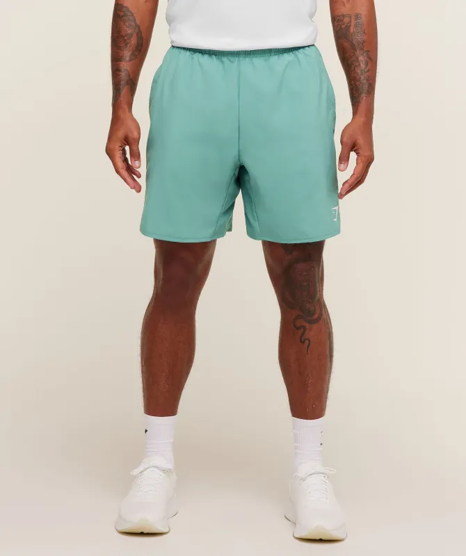 Gymshark Arrival 7" Shorts - Muted Teal sold by Gymshark