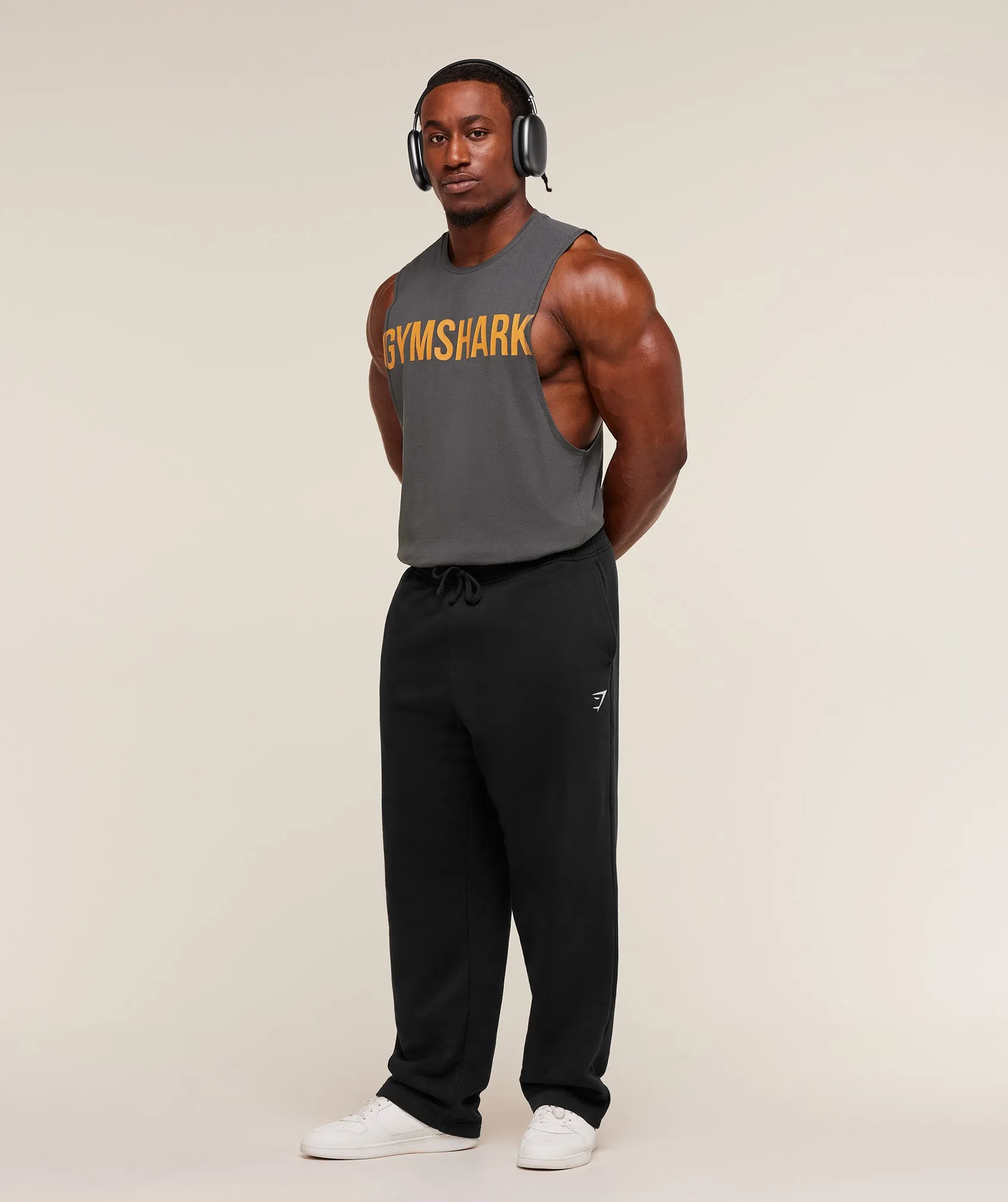 Gymshark Prime Drop Arm Tank - Onyx Grey/Antique Gold sold by Gymshark product image thumbnail 4