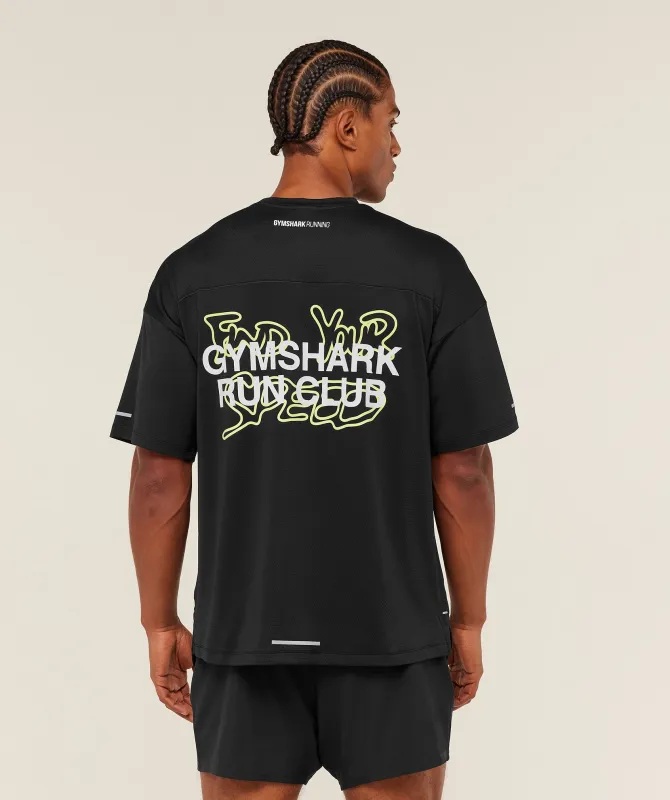 Gymshark Find Your Speed T-Shirt - Black sold by Gymshark