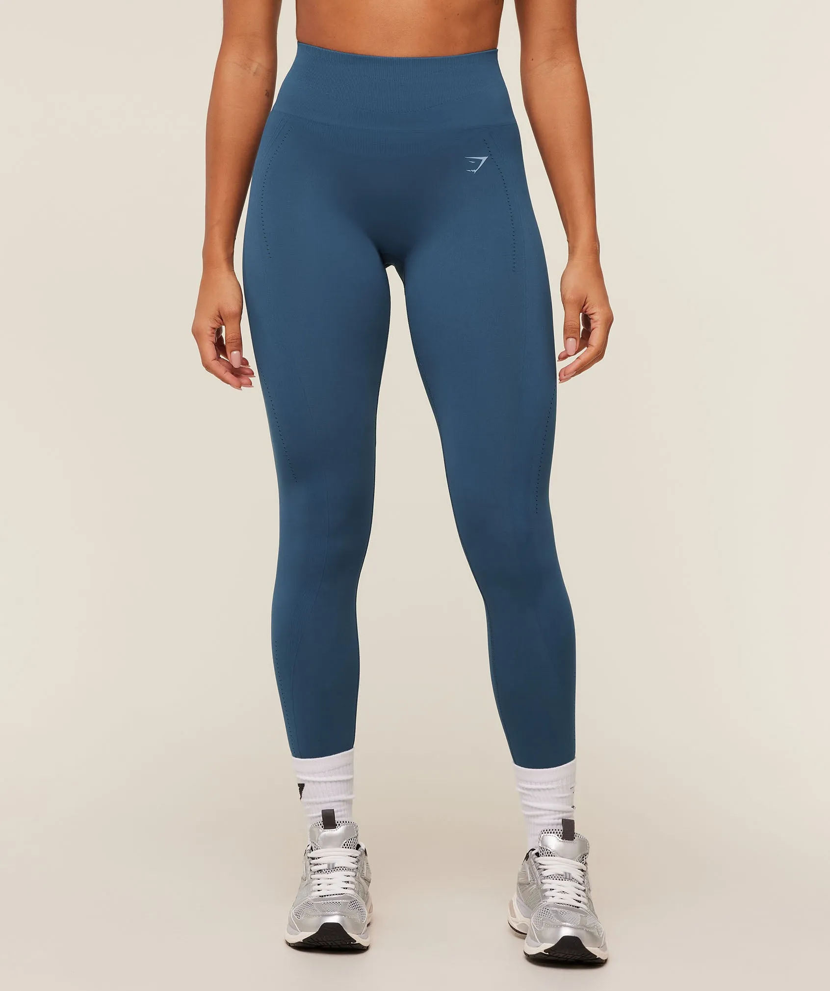Gymshark Energise Seamless Leggings - Compound Blue sold by Gymshark