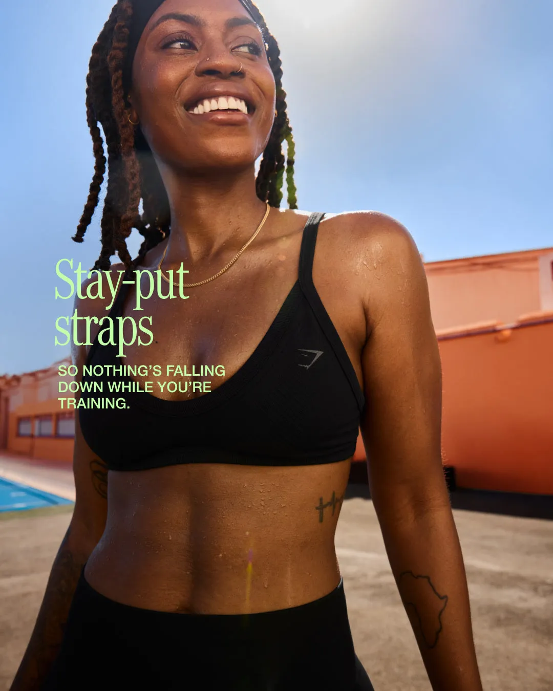 Gymshark Energise Seamless Sports Bra - Black sold by Gymshark product image thumbnail 2