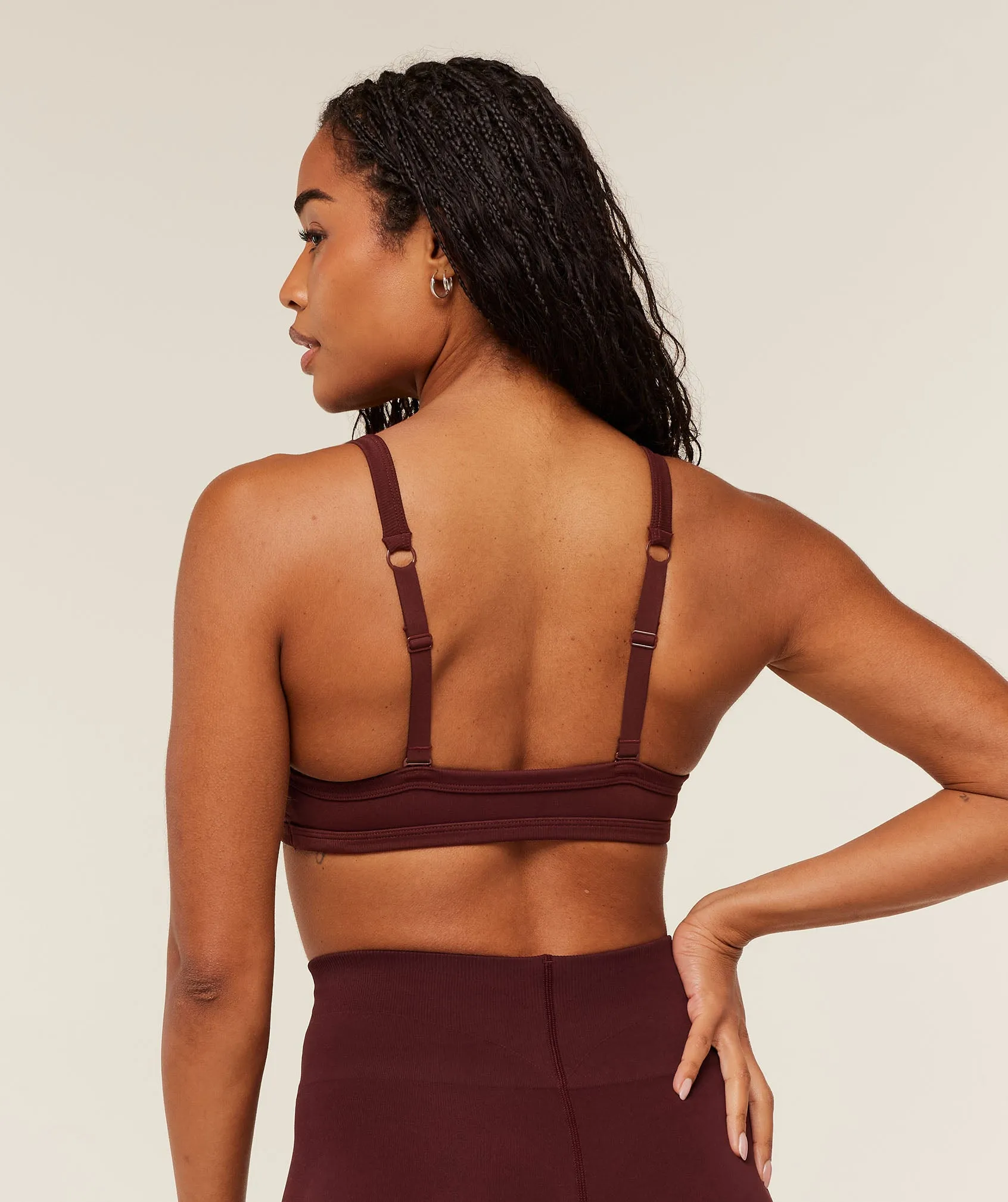 Gymshark Energise Seamless Sports Bra - Rich Maroon sold by Gymshark product image thumbnail 4