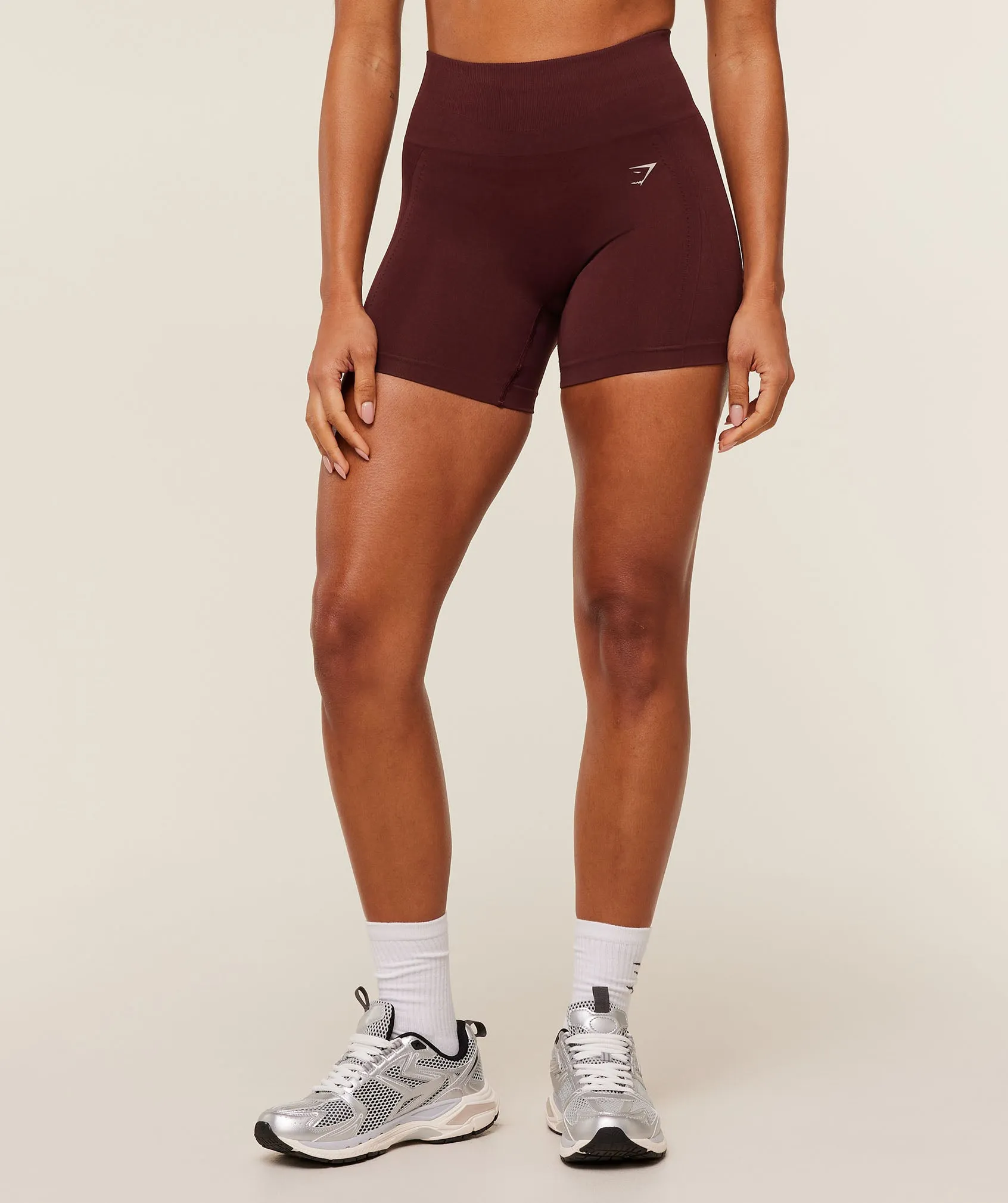 Gymshark Energise Seamless Shorts - Rich Maroon sold by Gymshark