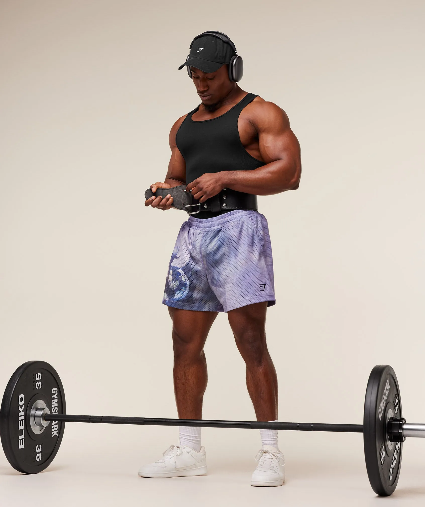 Gymshark Power x Frazetta Graphic Shorts - Steady Purple sold by Gymshark product image thumbnail 5