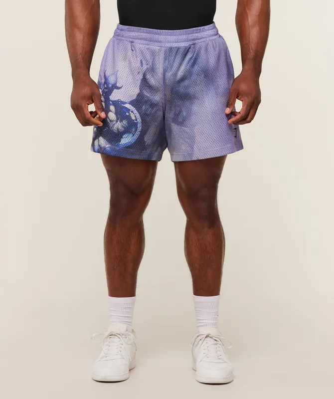 Gymshark Power x Frazetta Graphic Shorts - Steady Purple made by Gymshark