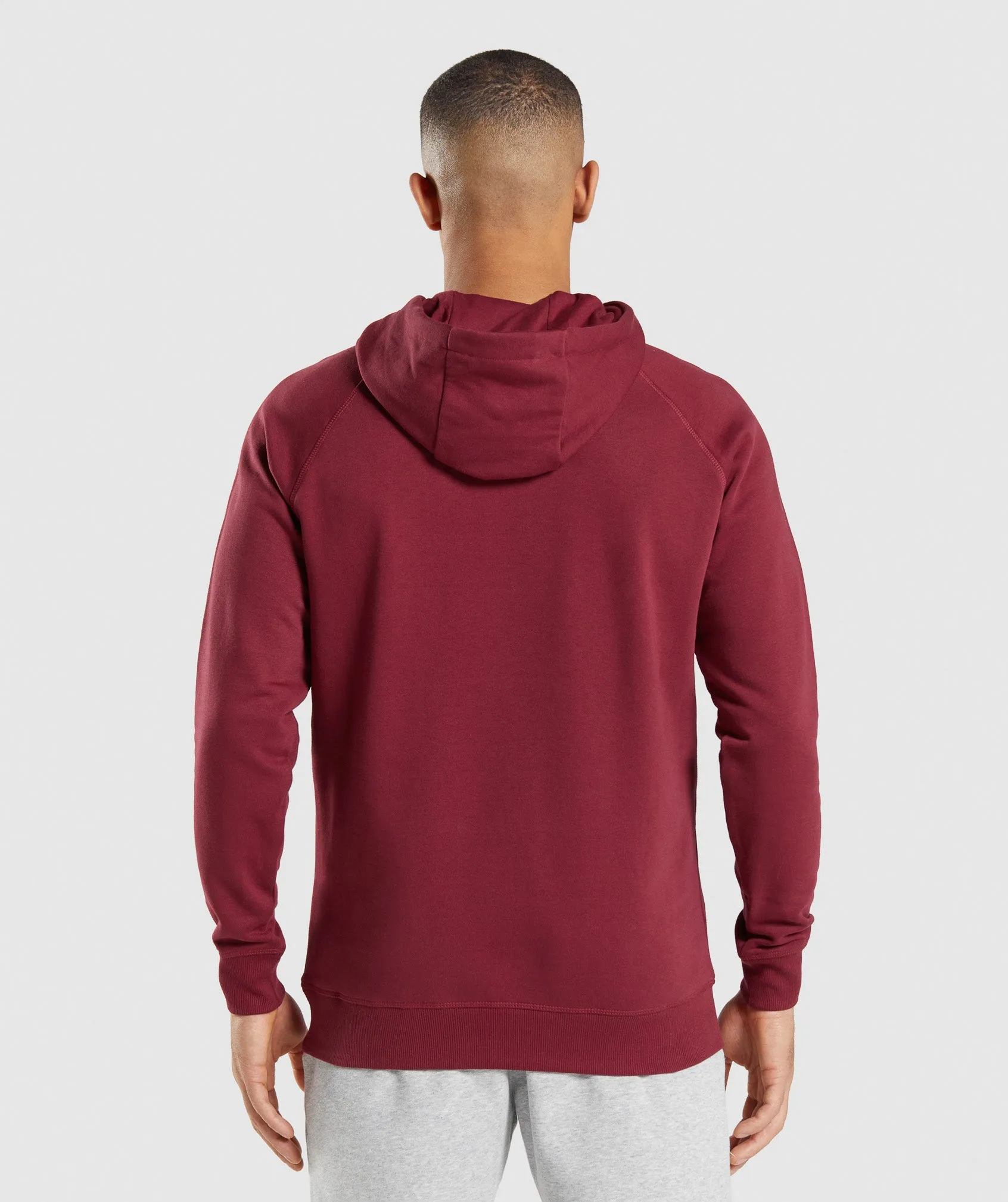 Gymshark Crest Hoodie - Burgundy Red sold by Gymshark product image thumbnail 2