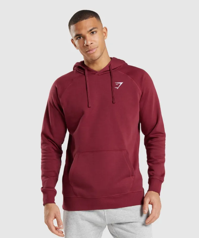 Gymshark Crest Hoodie - Burgundy Red sold by Gymshark