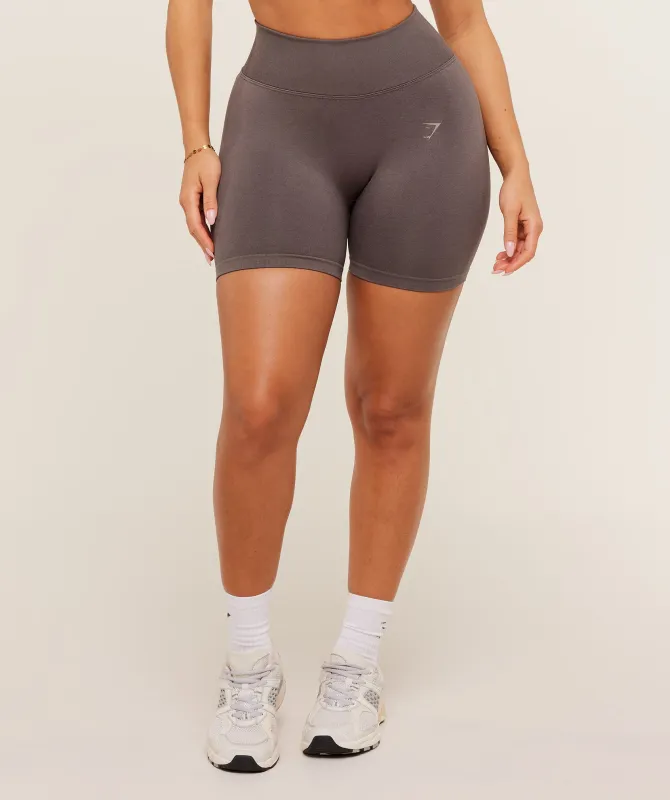 Gymshark Lift Seamless Shorts - Cool Brown sold by Gymshark