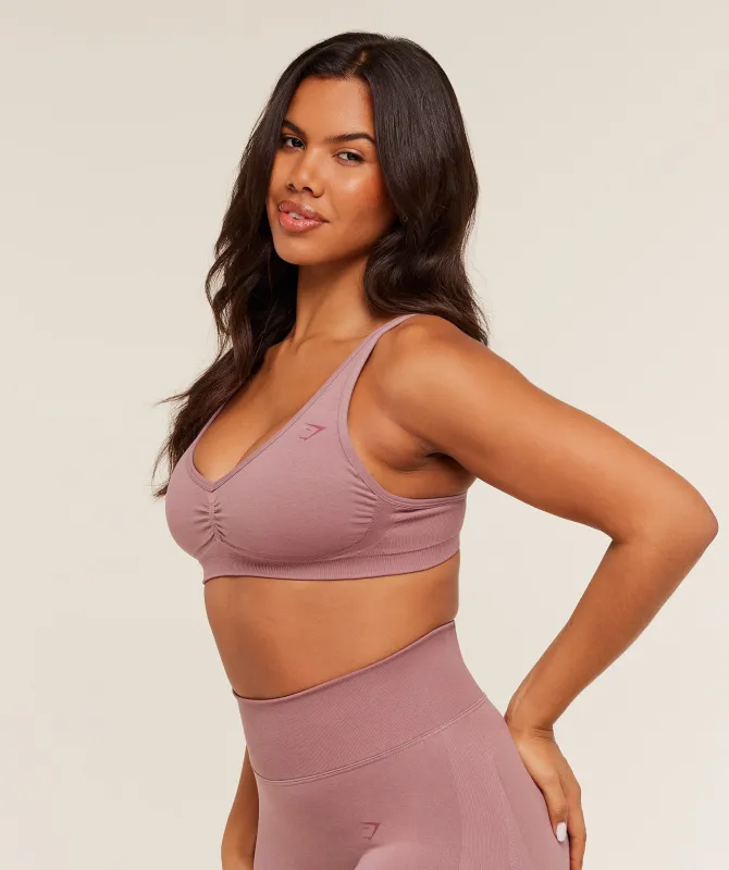 Gymshark Lift Seamless Sports Bra - Calm Pink sold by Gymshark