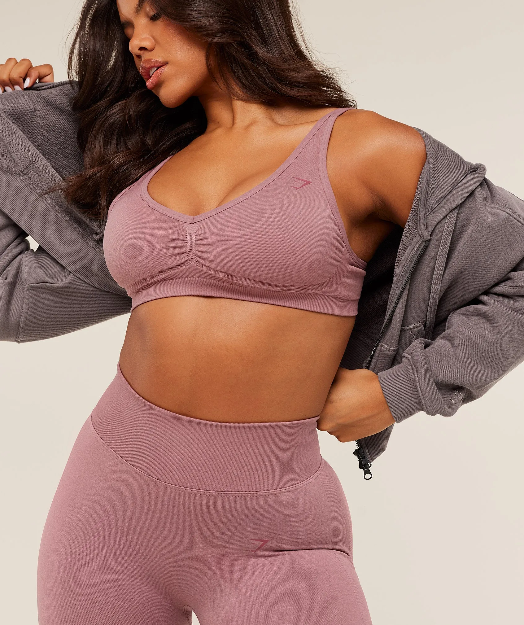 Gymshark Lift Seamless Sports Bra - Calm Pink sold by Gymshark product image thumbnail 3