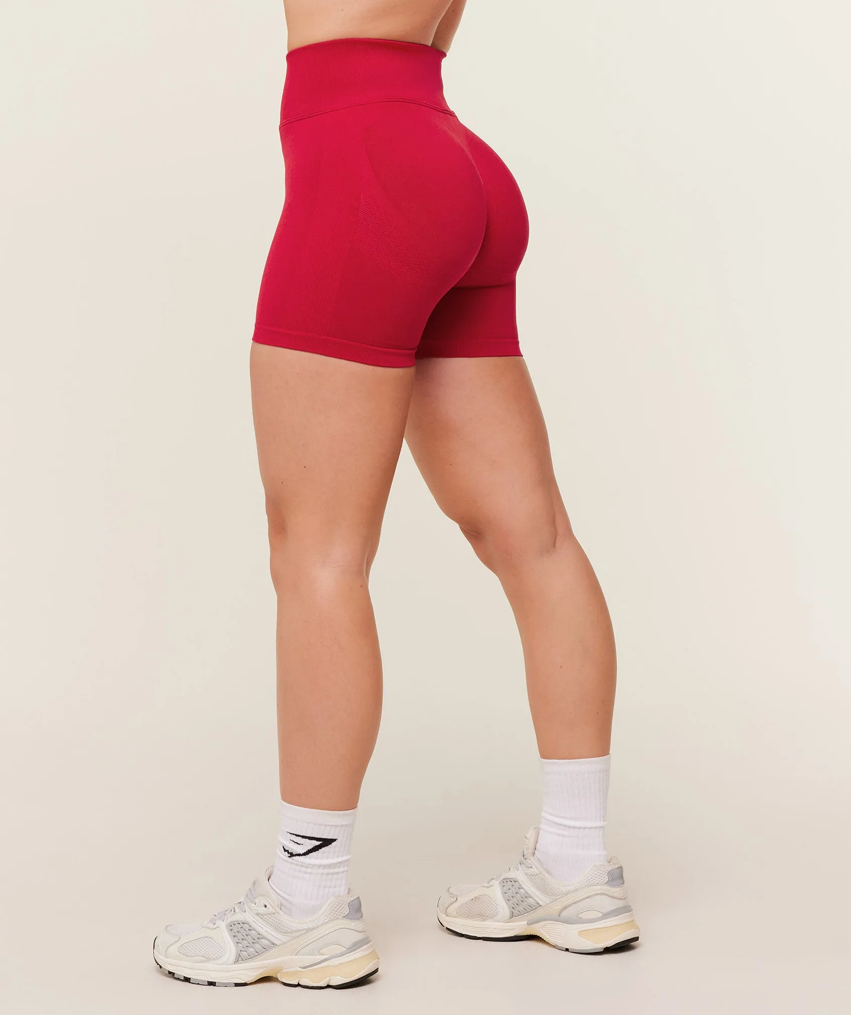 Gymshark Lift Seamless Shorts - Carmine Red sold by Gymshark product image thumbnail 3