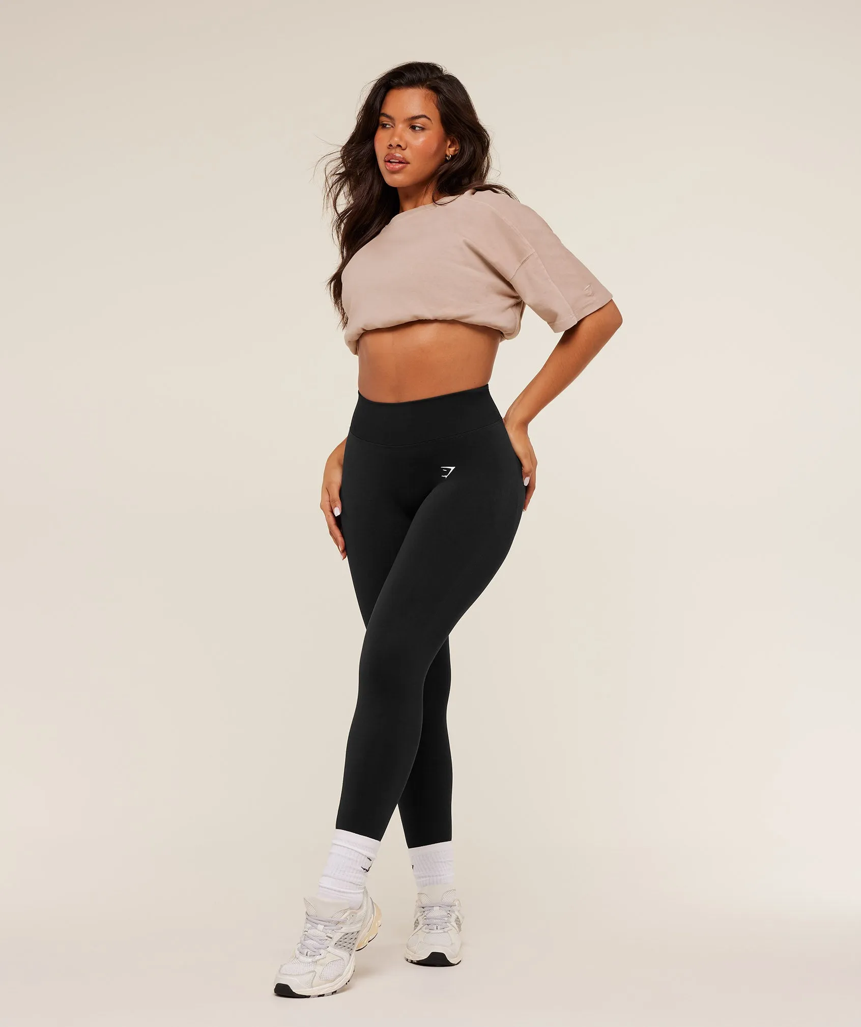 Gymshark Pump Cover Structured Fleece Top - GS Dusk Pink/WASH sold by Gymshark product image thumbnail 4