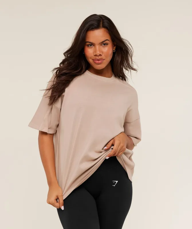 Gymshark Pump Cover Structured Fleece Top - GS Dusk Pink/WASH sold by Gymshark