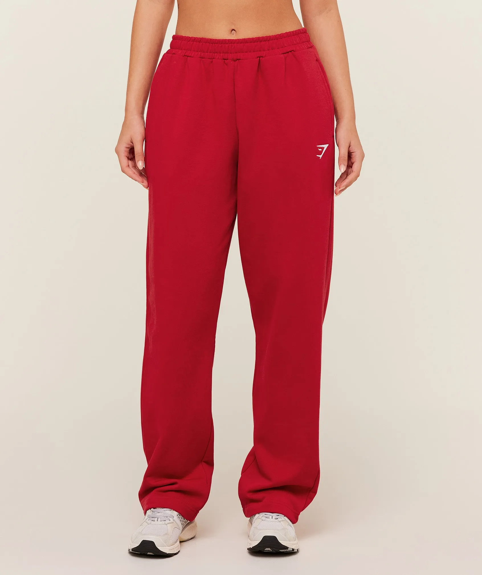 Gymshark Training Fleece Straight Leg Regular Joggers - Carmine Red sold by Gymshark