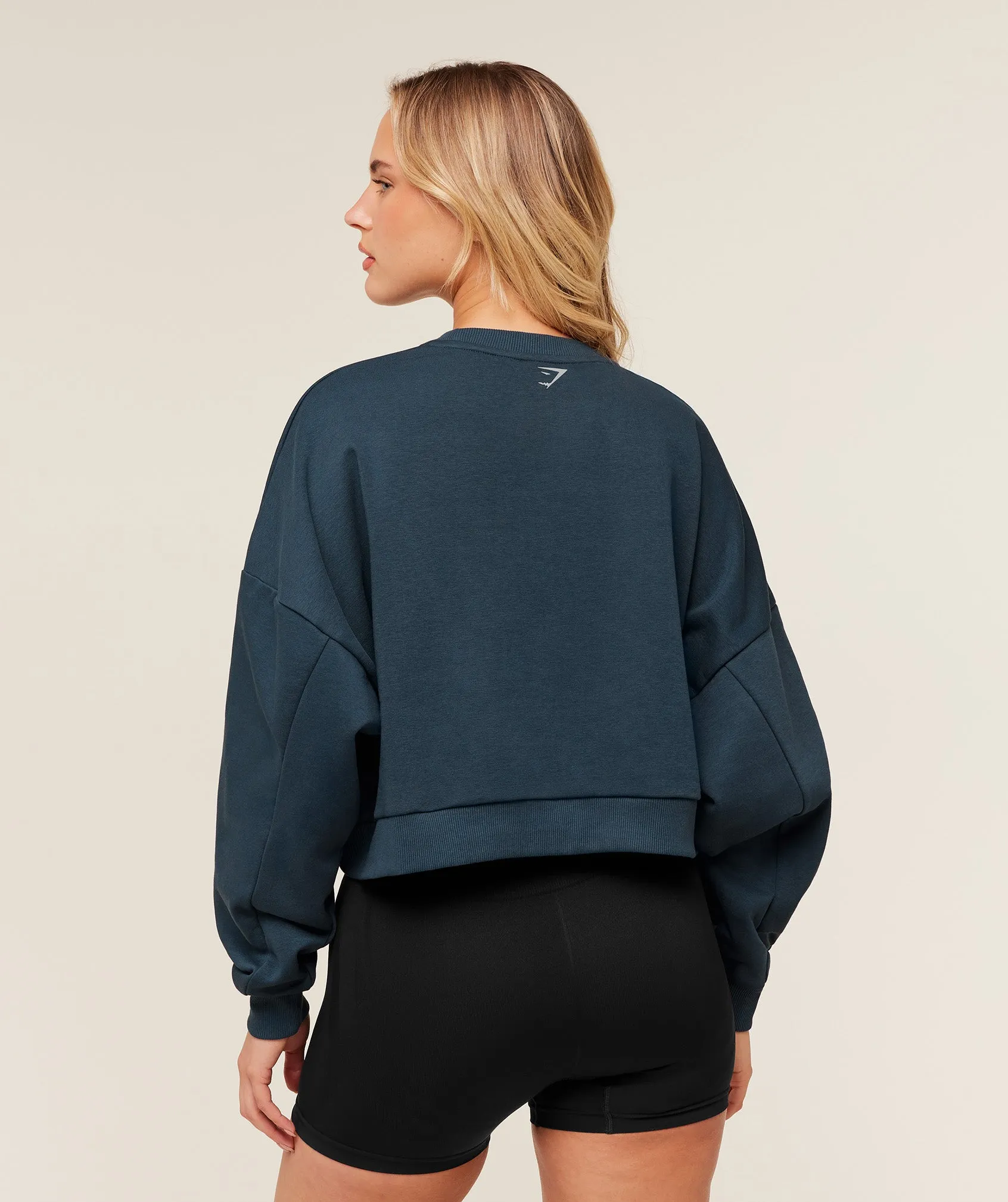 Gymshark Worn Crest Graphic Sweatshirt - GS Stealth Blue sold by Gymshark product image thumbnail 2