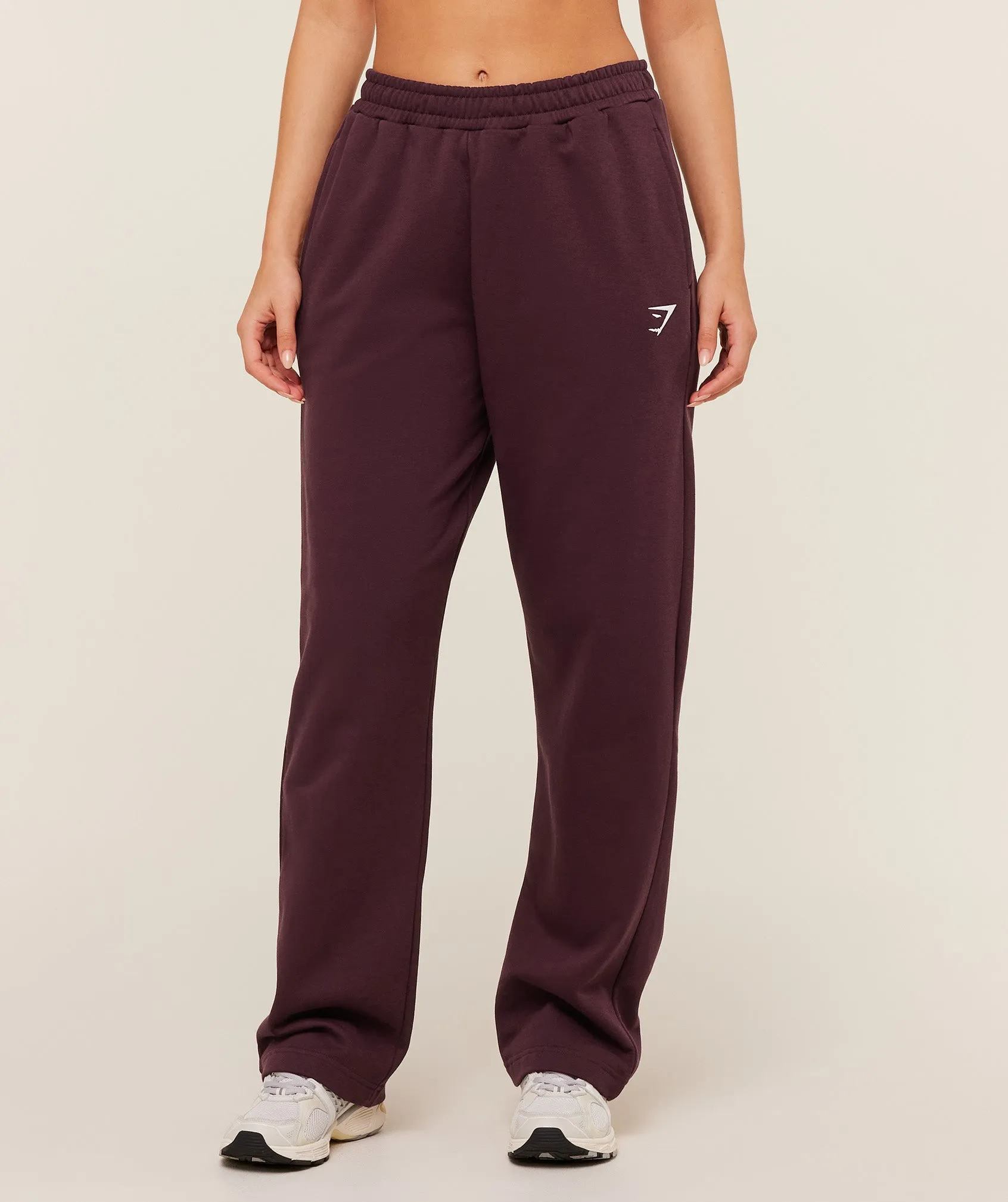 Gymshark Training Fleece Straight Leg Regular Joggers - GS Cherry Purple sold by Gymshark