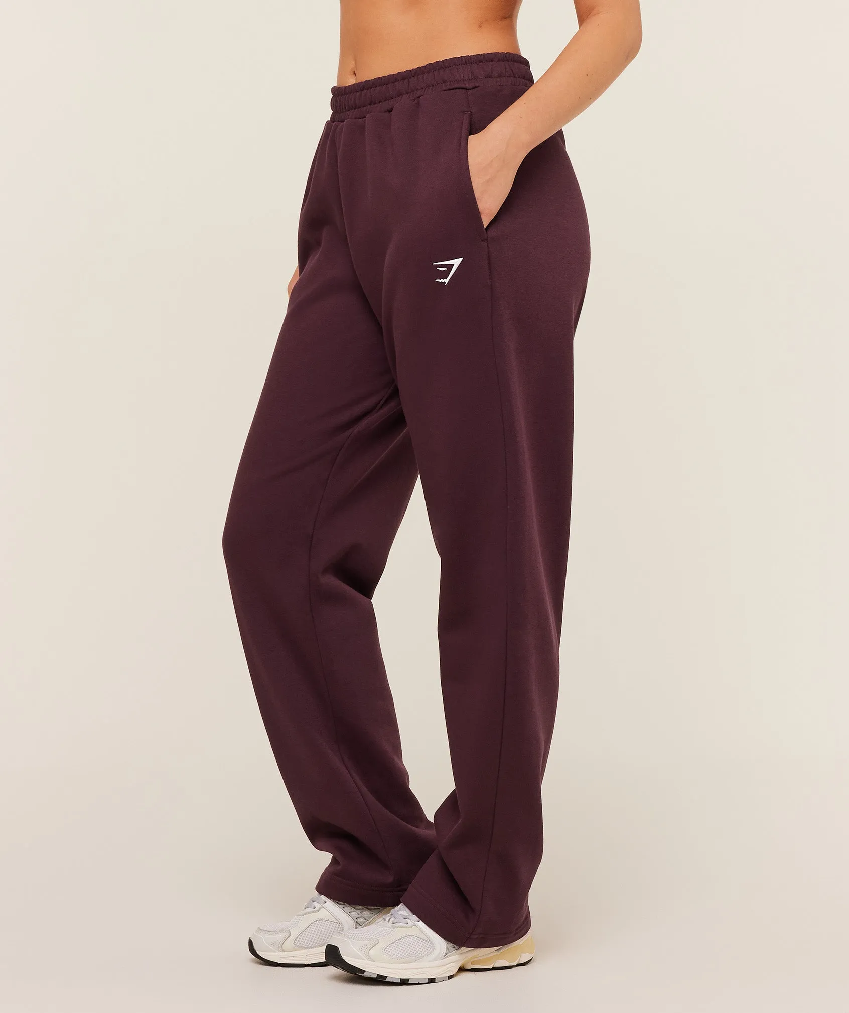 Gymshark Training Fleece Straight Leg Regular Joggers - GS Cherry Purple sold by Gymshark product image thumbnail 3