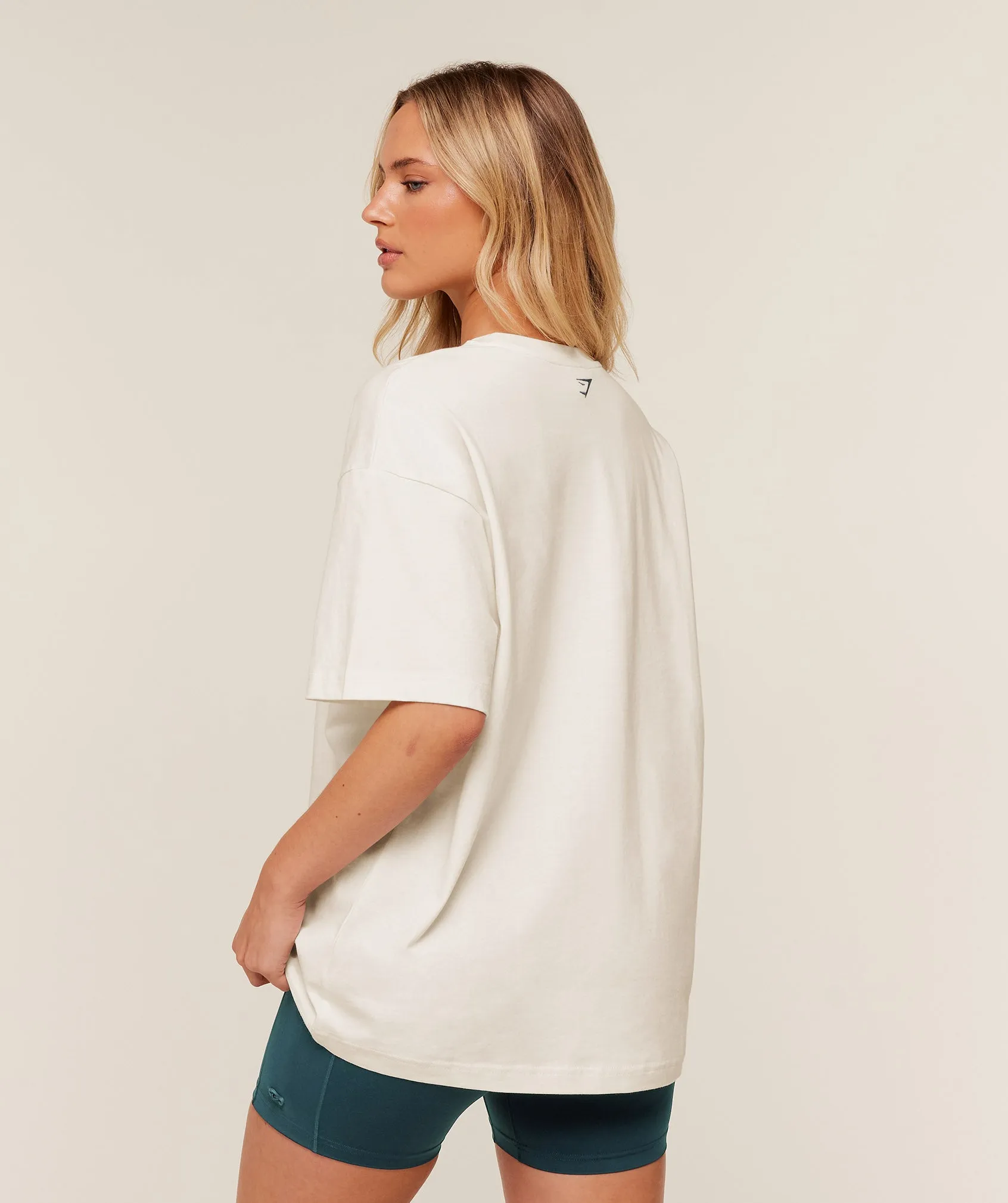 Gymshark Collegiate Graphic T-Shirt - GS Soft White sold by Gymshark product image thumbnail 2