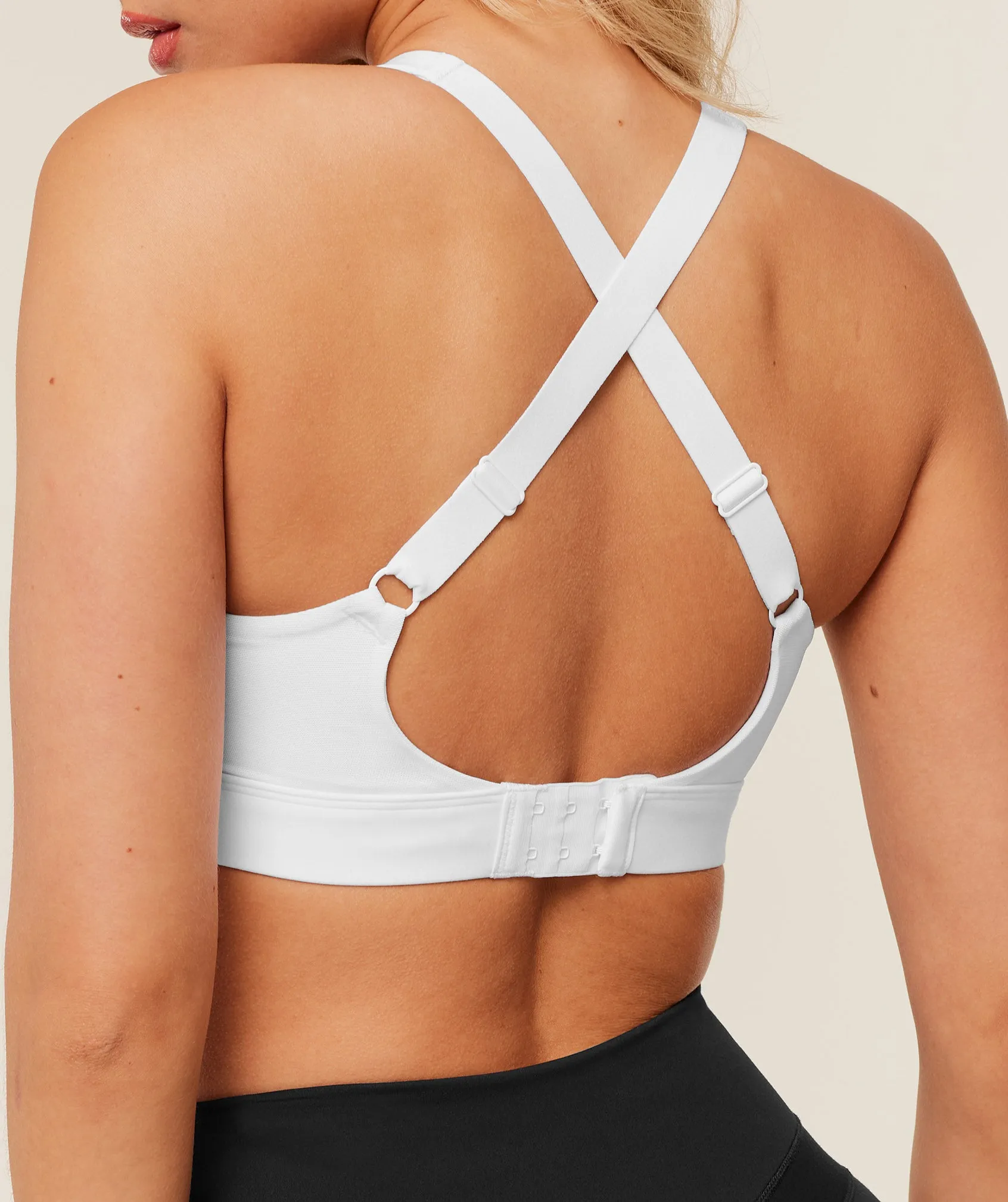 Gymshark High Support Ruched Sports Bra - GS White sold by Gymshark product image thumbnail 5