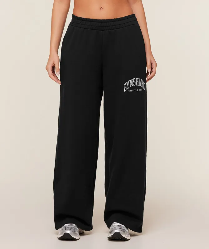 Gymshark Collegiate Graphic Straight Leg Jogger - GS Black sold by Gymshark