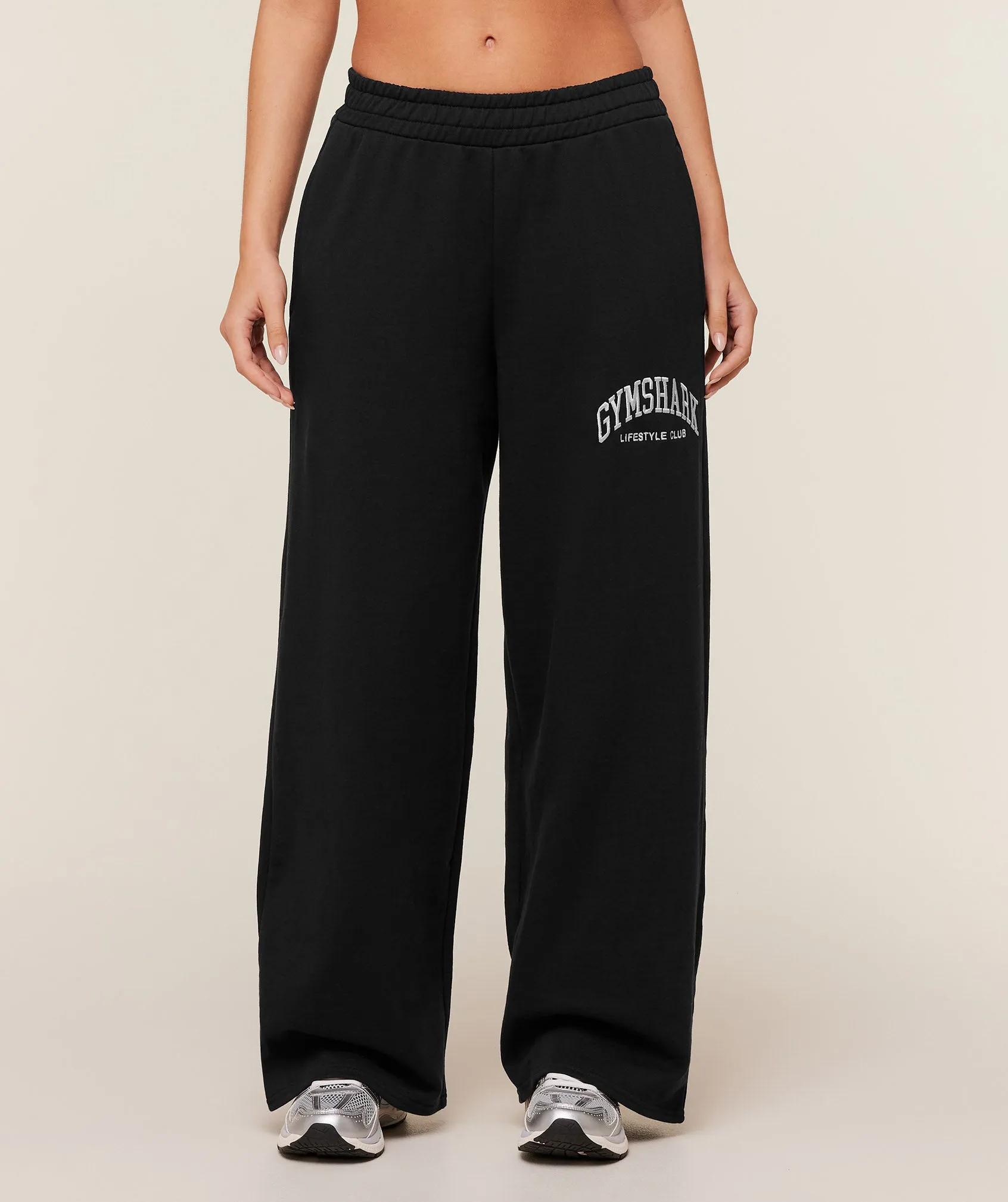 Gymshark Collegiate Graphic Straight Leg Jogger - GS Black sold by Gymshark