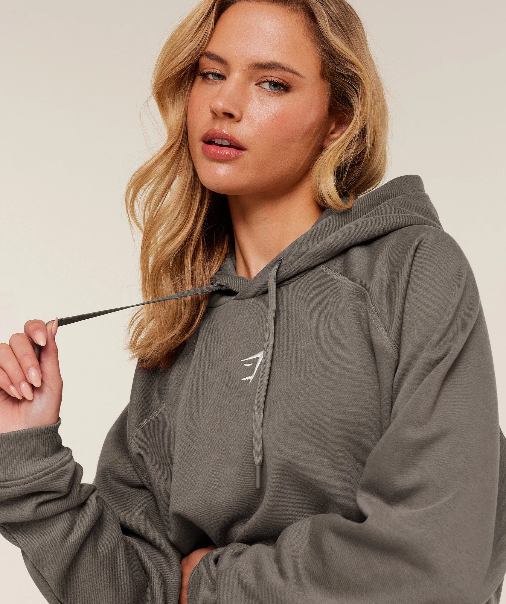 Gymshark Training Oversized Fleece Hoodie - Cool Brown sold by Gymshark product image thumbnail 5