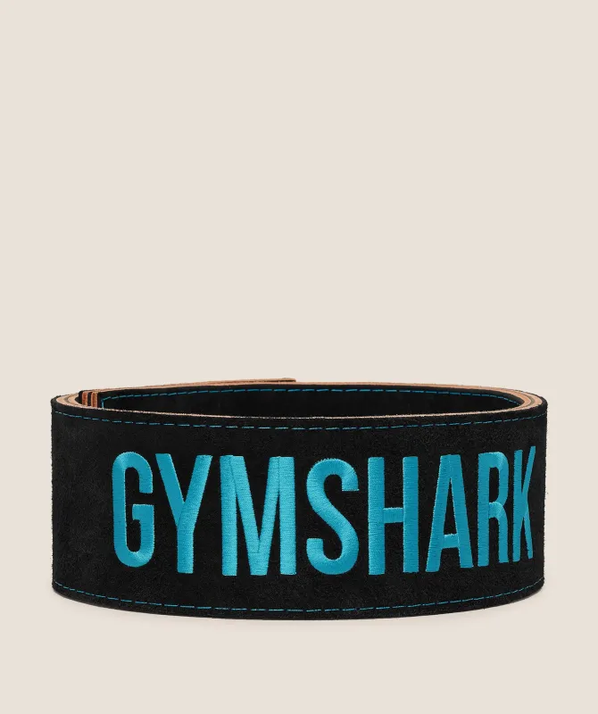 Gymshark Lever Lifting Belt - Black/Brand Blue made by Gymshark