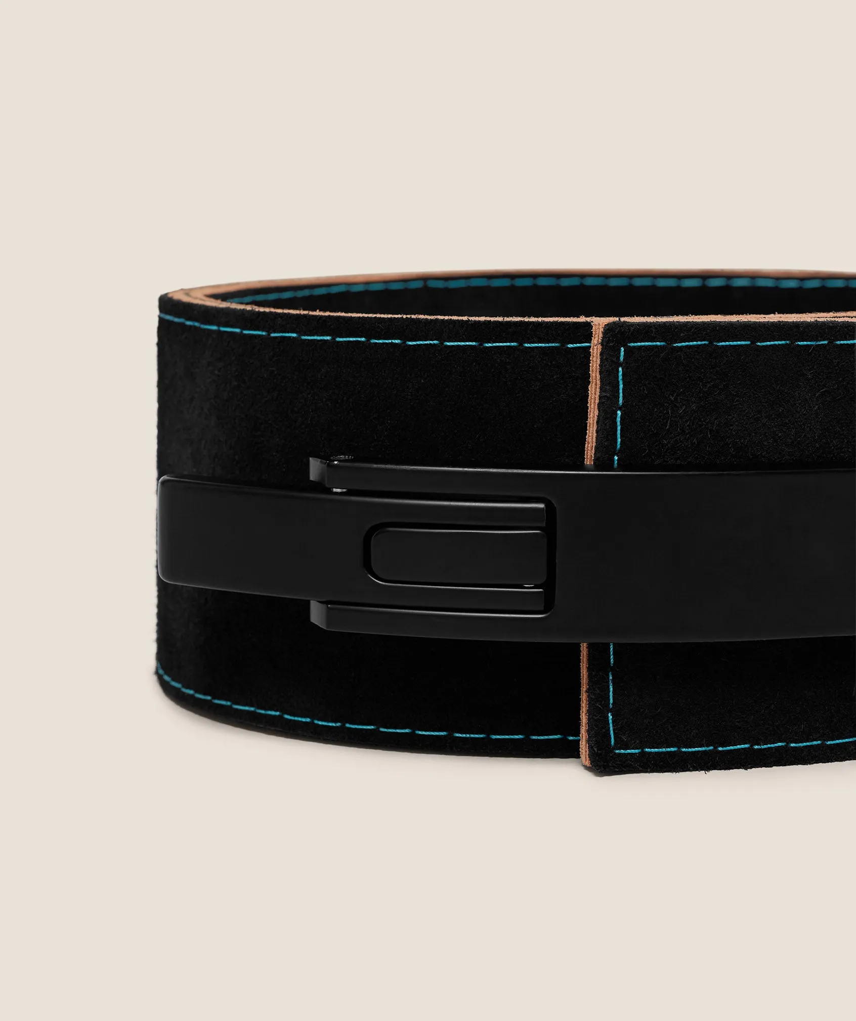 Gymshark Lever Lifting Belt - Black/Brand Blue sold by Gymshark product image thumbnail 5