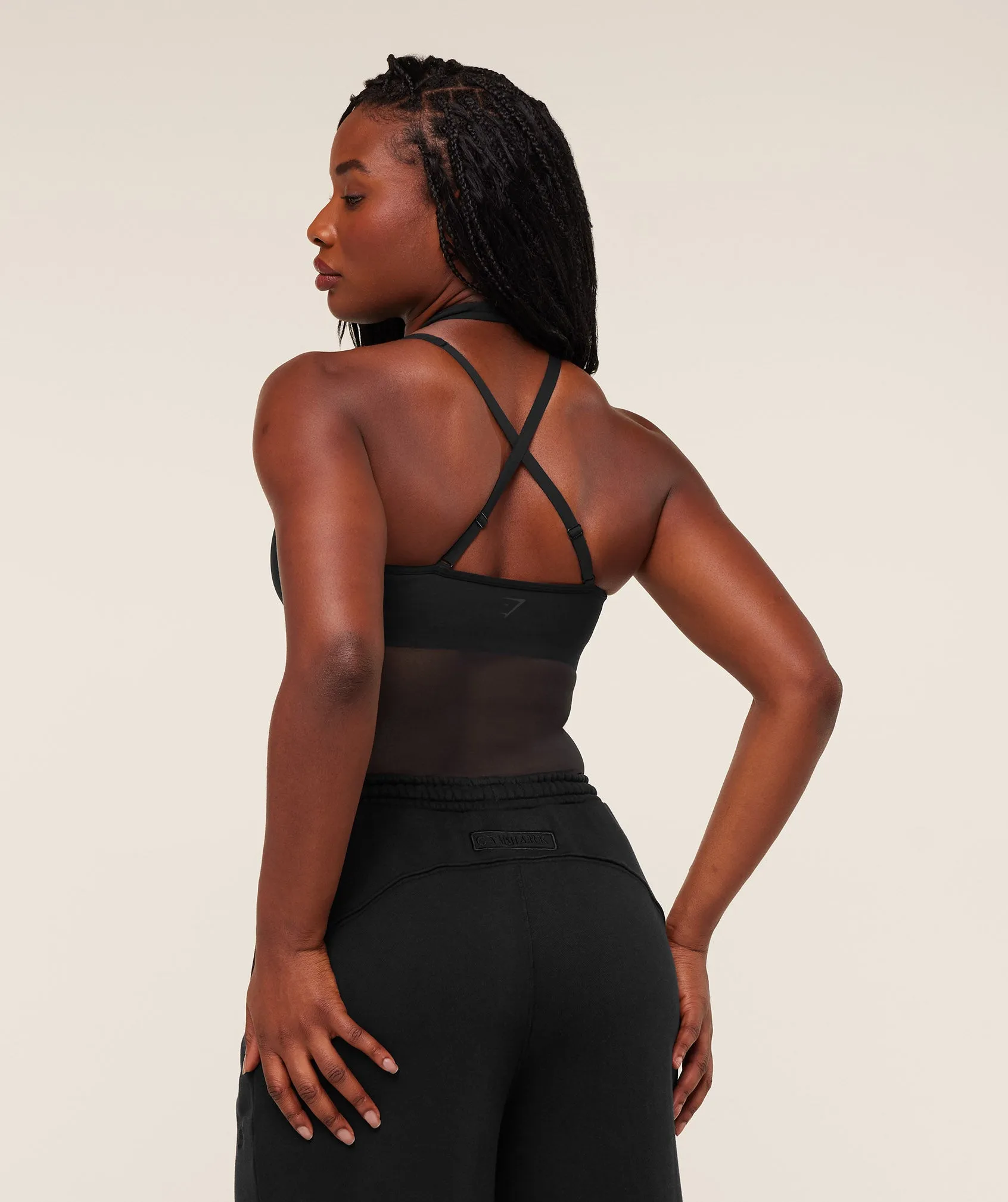 Gymshark Dark Energy Mesh Tank - GS Black sold by Gymshark product image thumbnail 2