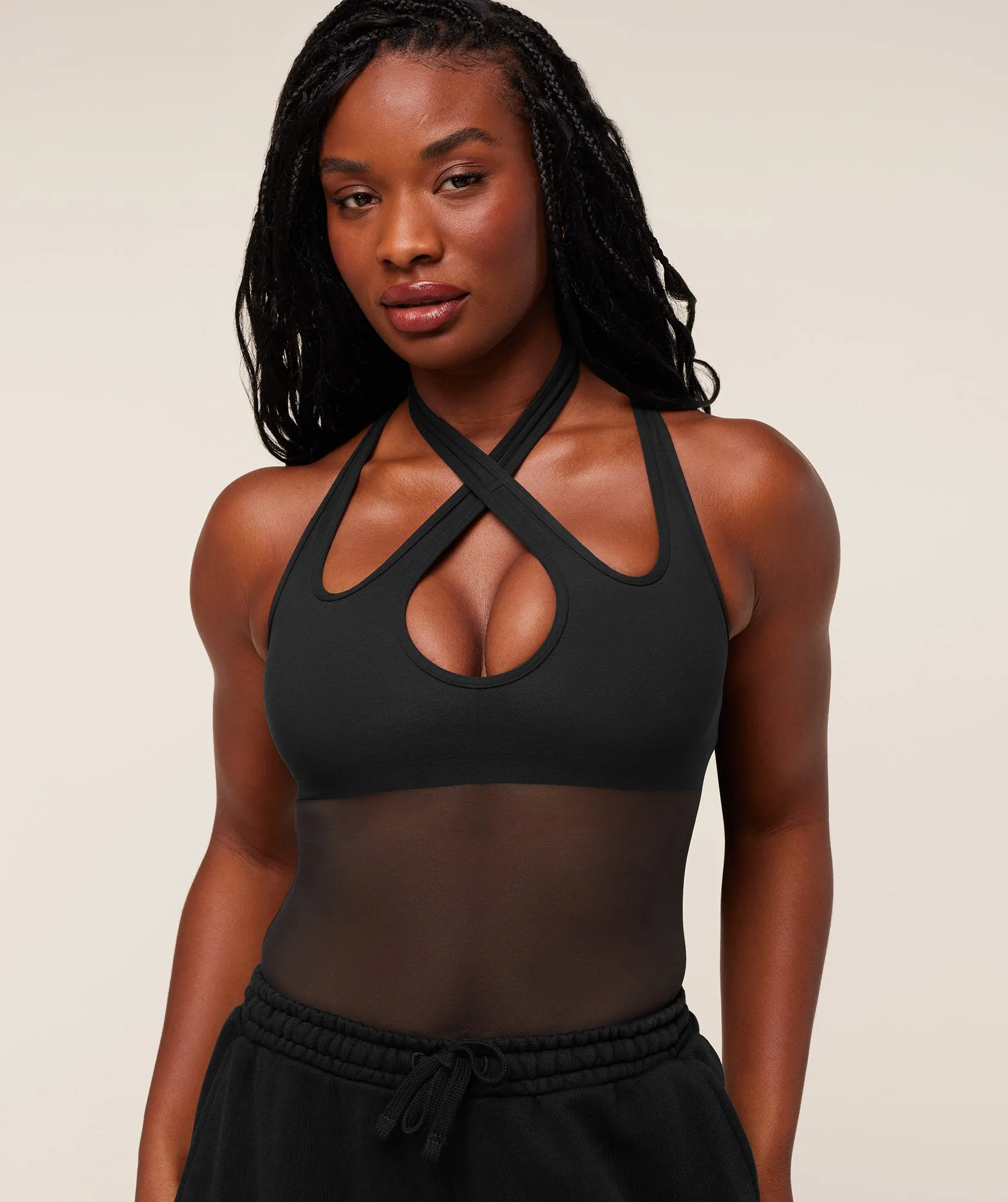Gymshark Dark Energy Mesh Tank - GS Black sold by Gymshark product image thumbnail 5