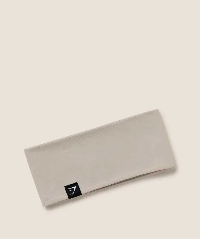 Gymshark Diffuse Sweat Headband - Pebble Grey sold by Gymshark