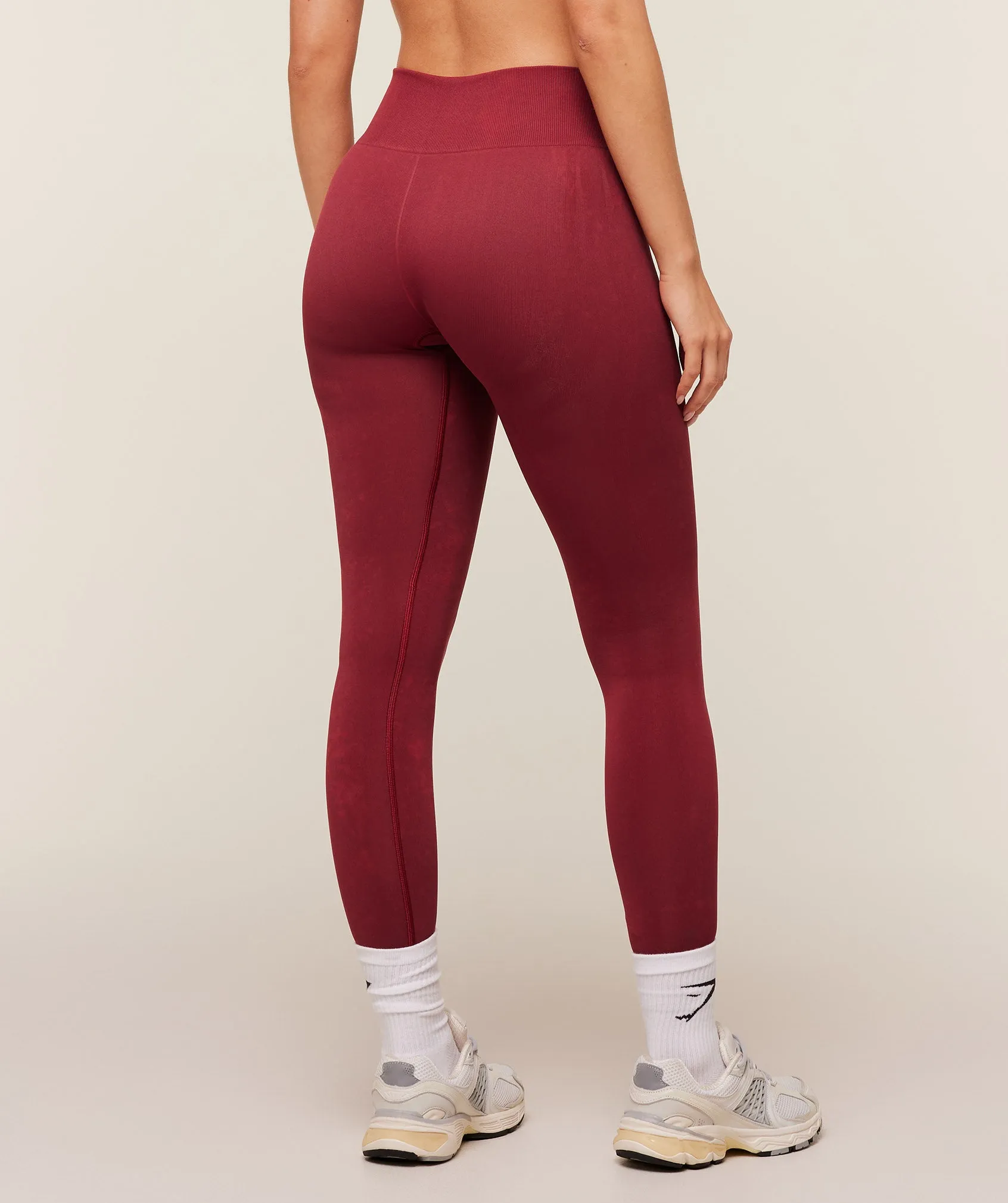 Gymshark Everyday Seamless Washed Legging 2.0 - Red Wash sold by Gymshark product image thumbnail 2
