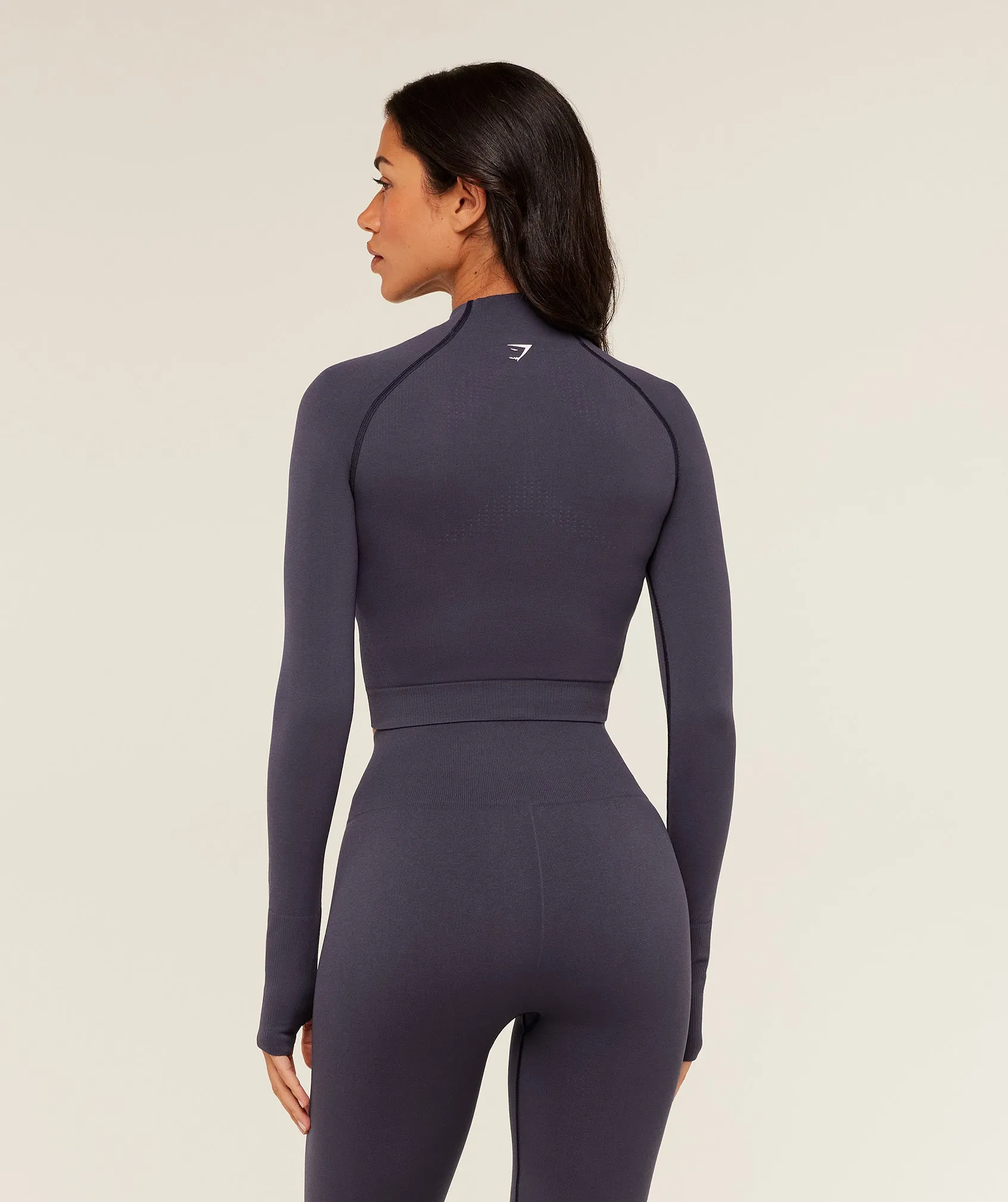 Gymshark Vital Midi Zip Up Jacket - Midnight Purple/Marl sold by Gymshark product image thumbnail 2