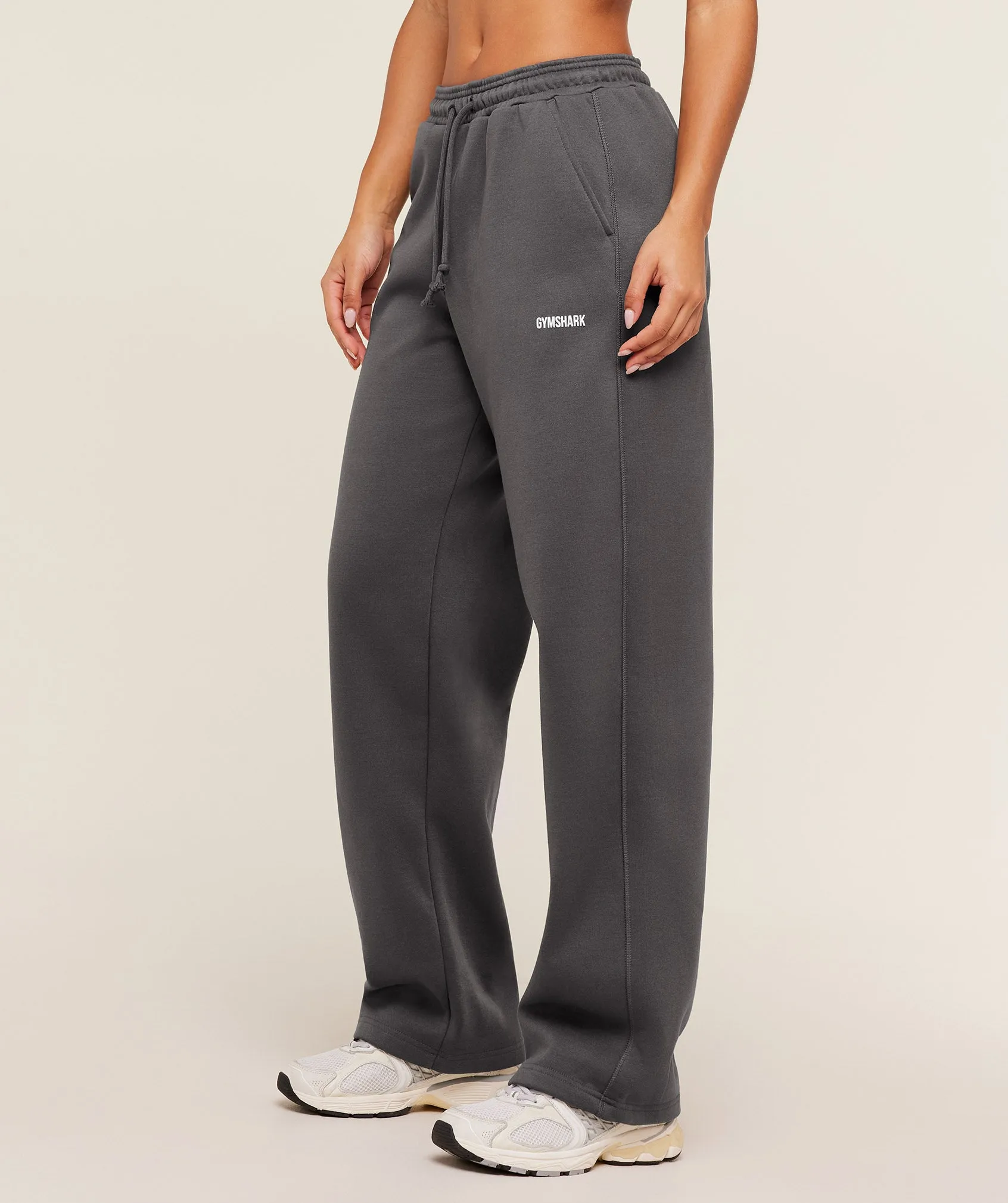 Gymshark Cosy Luxe Straight Leg Tall Joggers - Onyx Grey sold by Gymshark product image thumbnail 3