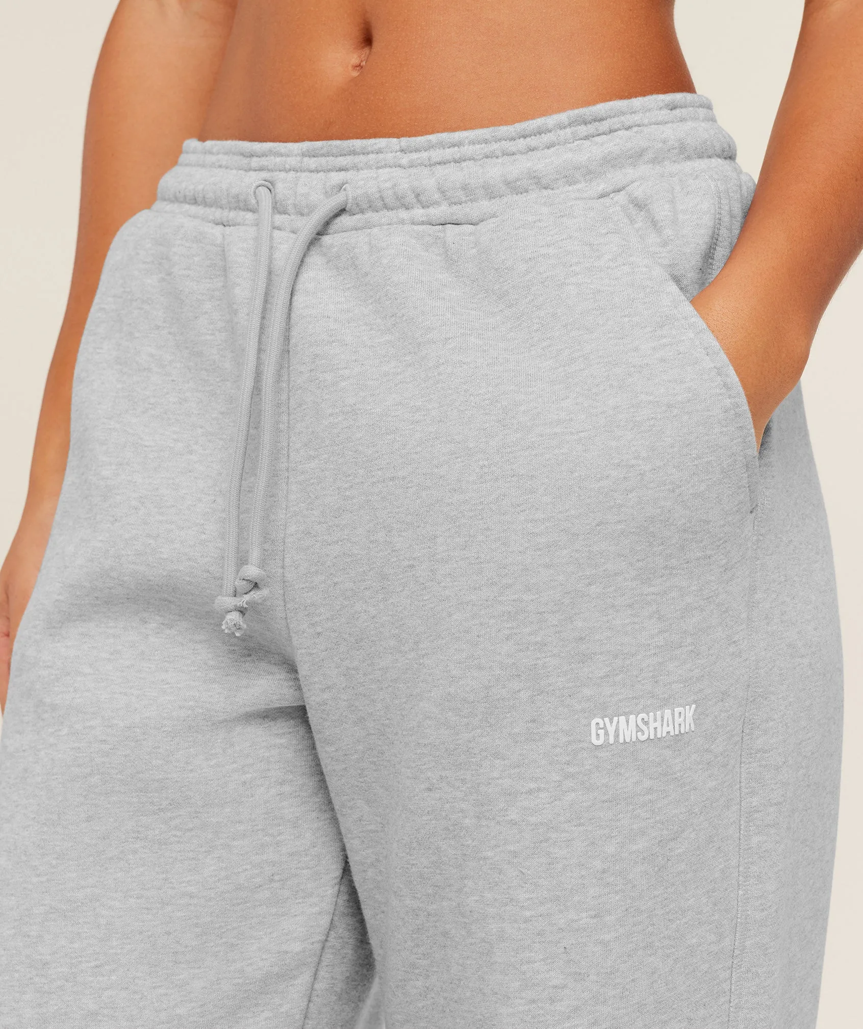 Gymshark Cosy Luxe Straight Leg Tall Joggers - Bros Soft Grey Marl sold by Gymshark product image thumbnail 5