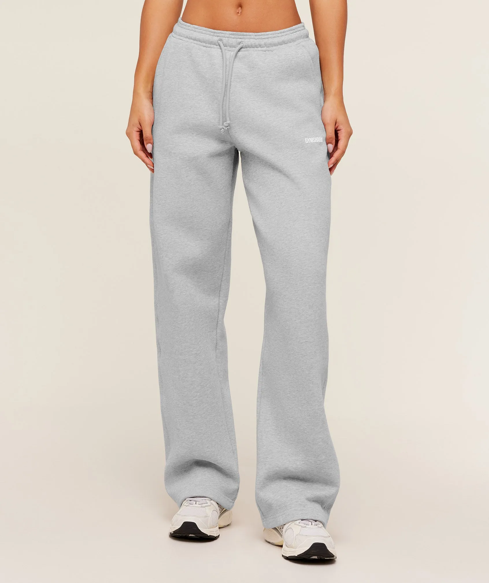 Gymshark Cosy Luxe Straight Leg Tall Joggers - Bros Soft Grey Marl sold by Gymshark