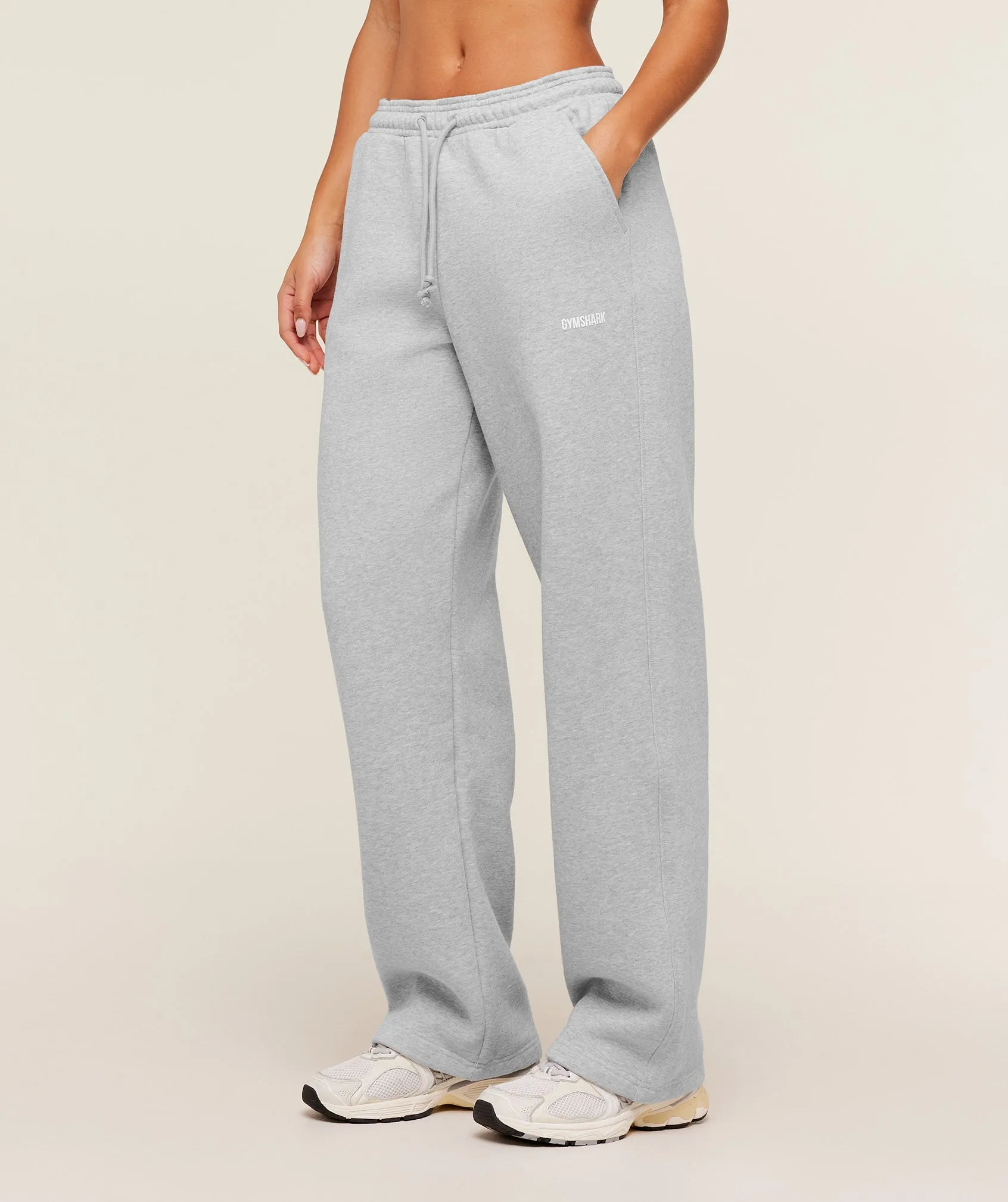 Gymshark Cosy Luxe Straight Leg Tall Joggers - Bros Soft Grey Marl sold by Gymshark product image thumbnail 3