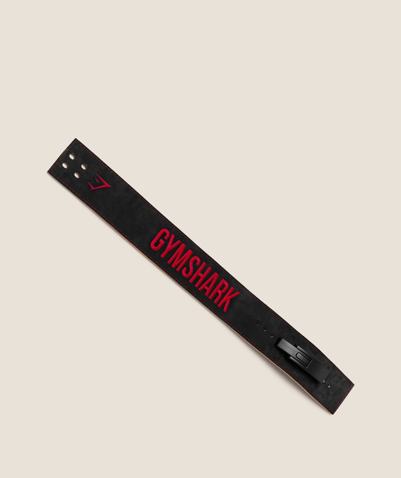 Gymshark Lever Lifting Belt - Black/Carmine Red sold by Gymshark product image thumbnail 3