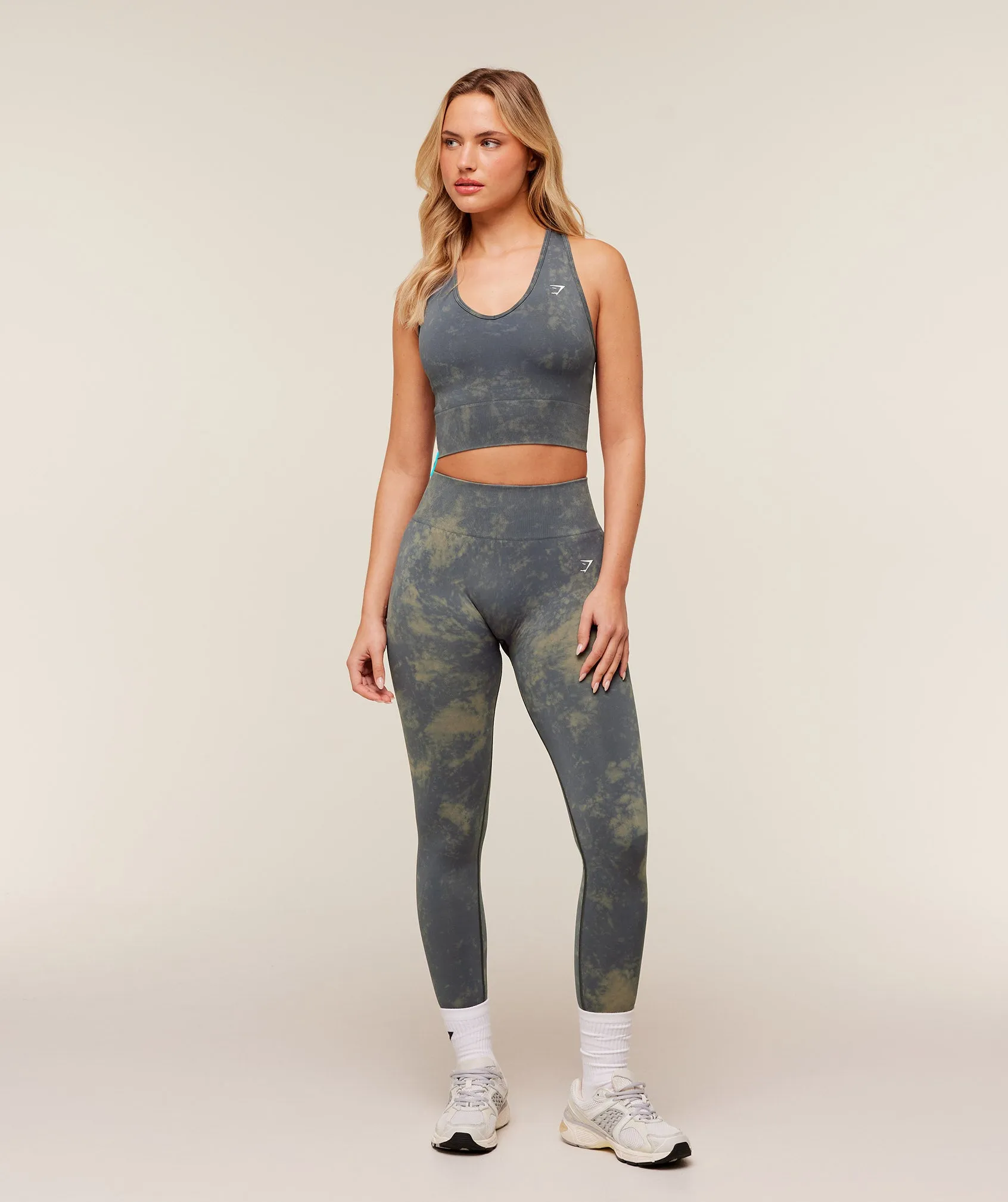 Gymshark Everyday Seamless Washed Crop Tank - GS Onyx Grey Wash sold by Gymshark product image thumbnail 5