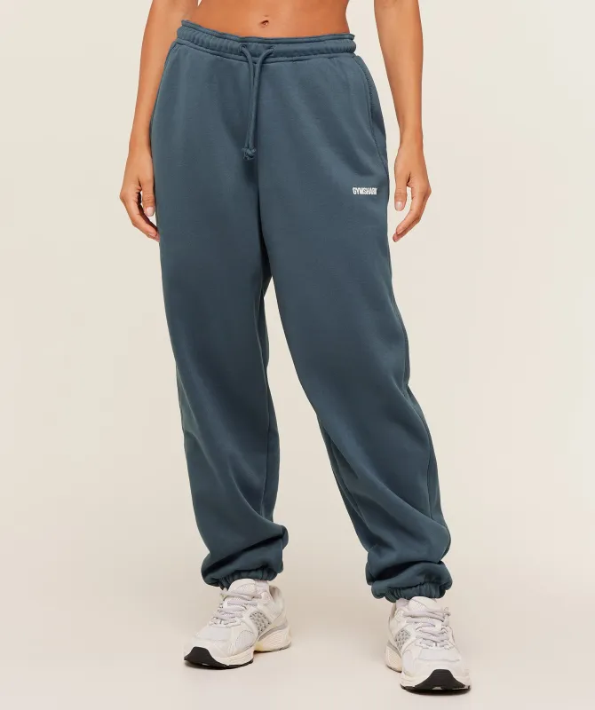 Gymshark Cosy Luxe Cuffed Joggers - GS Stealth Blue sold by Gymshark
