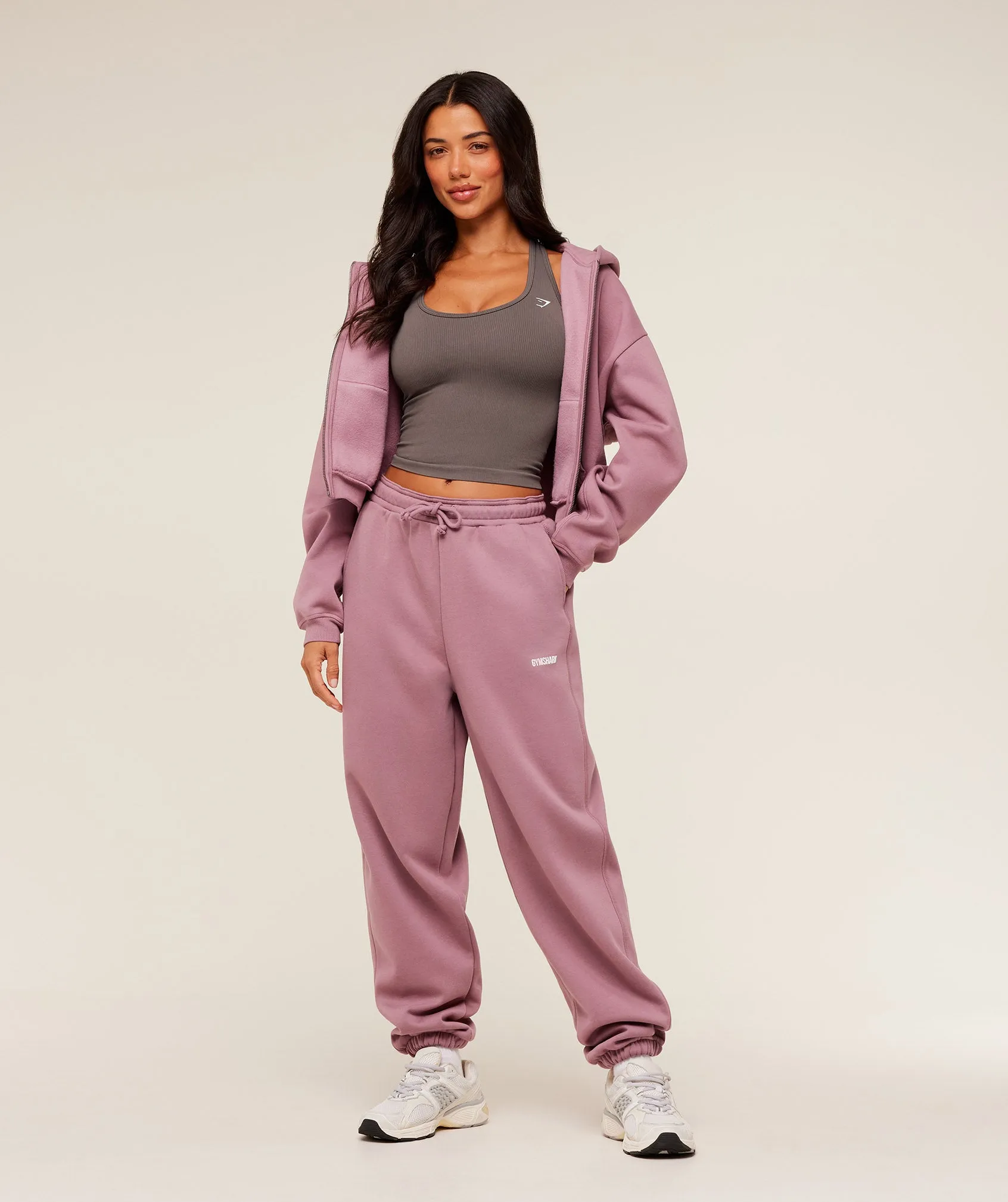 Gymshark Cosy Luxe Cuffed Joggers - Calm Pink sold by Gymshark product image thumbnail 4