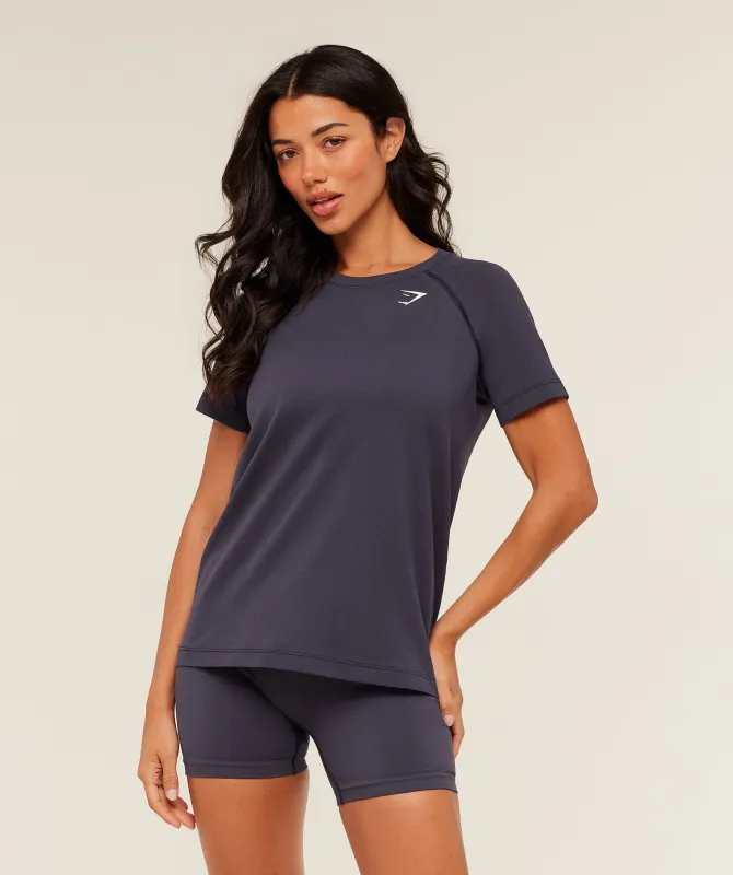 Gymshark Vital Light T-Shirt - Midnight Purple/Marl sold by Gymshark