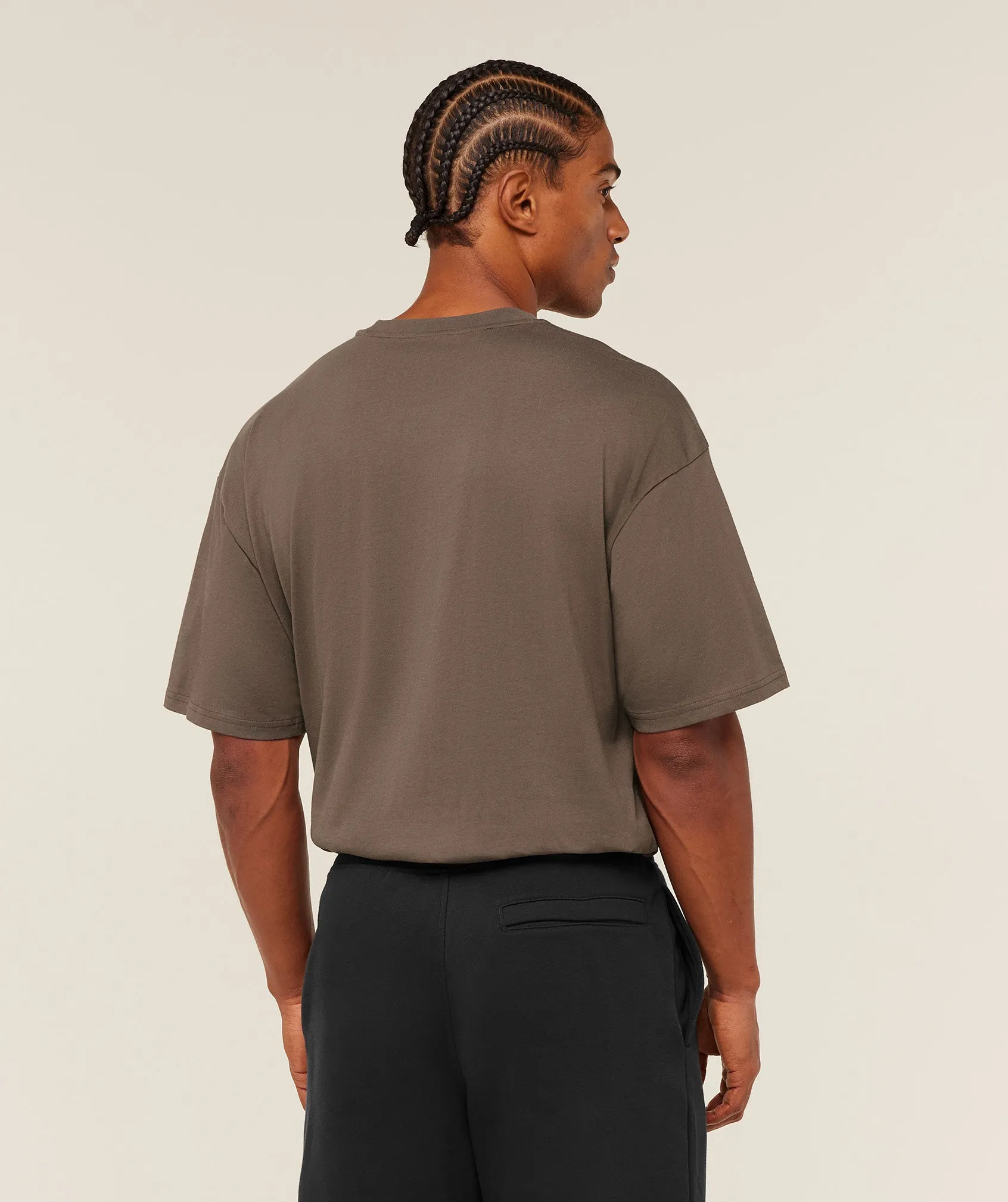 Gymshark Crest Oversized T-Shirt - Soft Brown sold by Gymshark product image thumbnail 2
