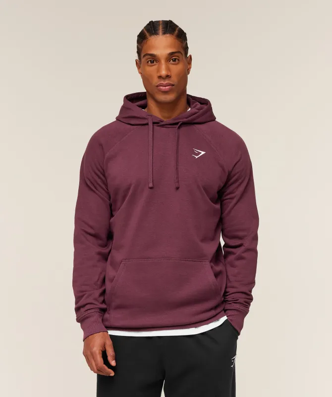 Gymshark Crest Hoodie - GS Impact Burgundy sold by Gymshark